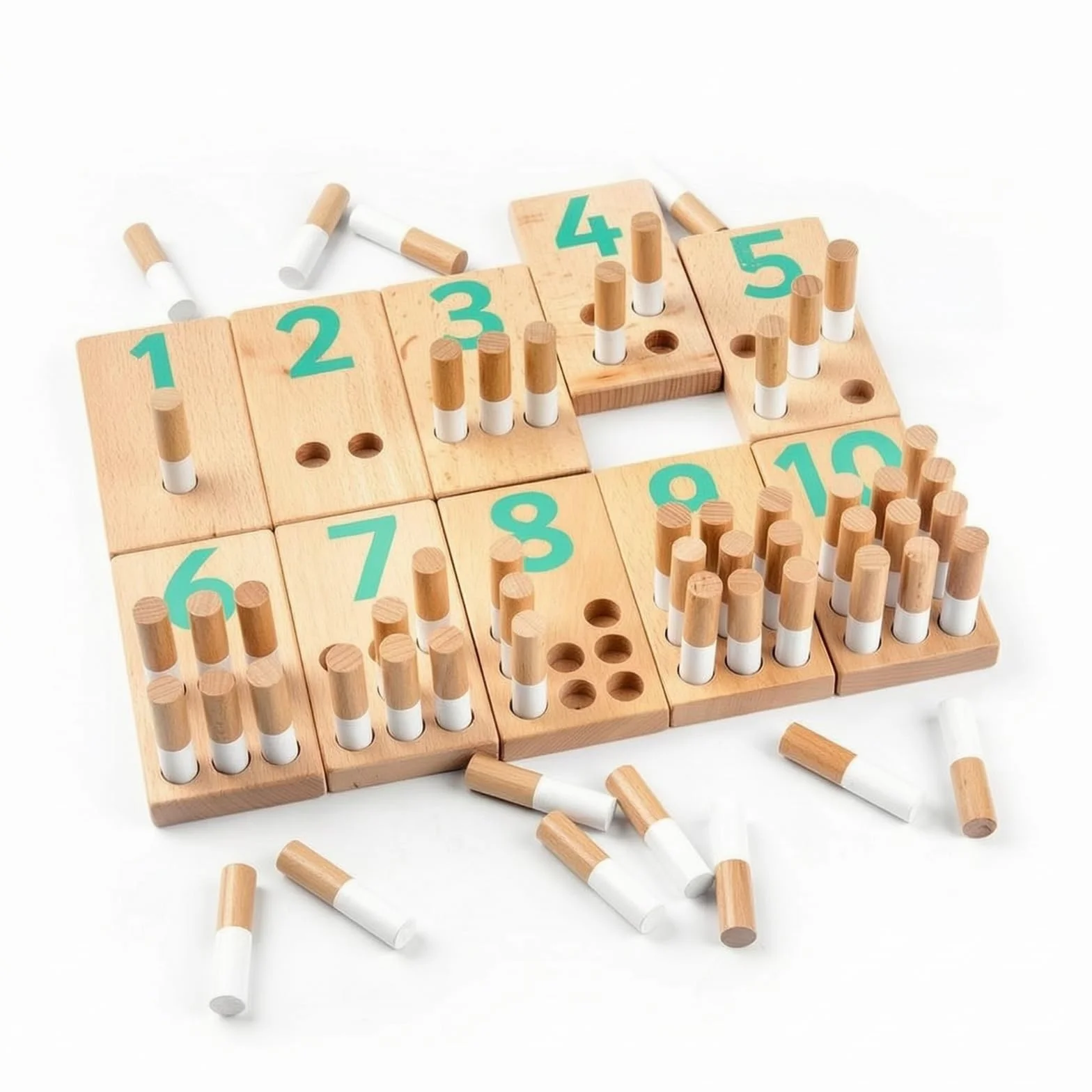 Qianly Tavoletta con Pioli Educativo Giocattolo Pedagogico Interattivo Gioco Sensoriale in Legno per Prescolari, Bambini, Asilo, Scuola Scuola Dell'infanzia