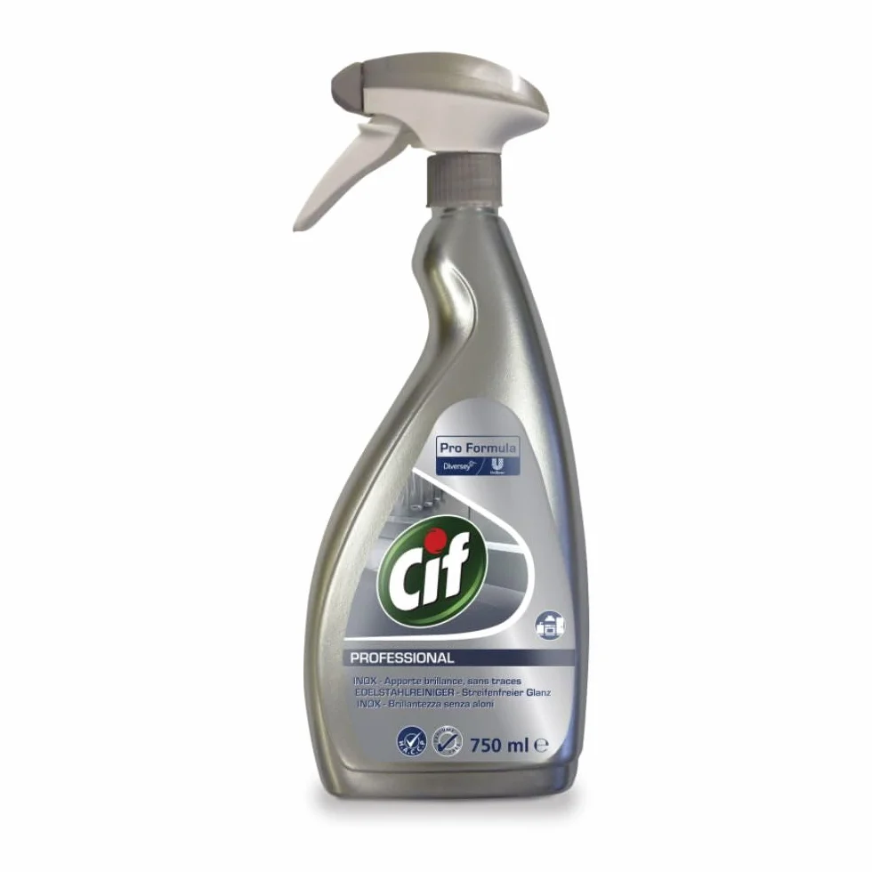 Cif Professional Detergente per acciaio inox senza profumo 0,75 l