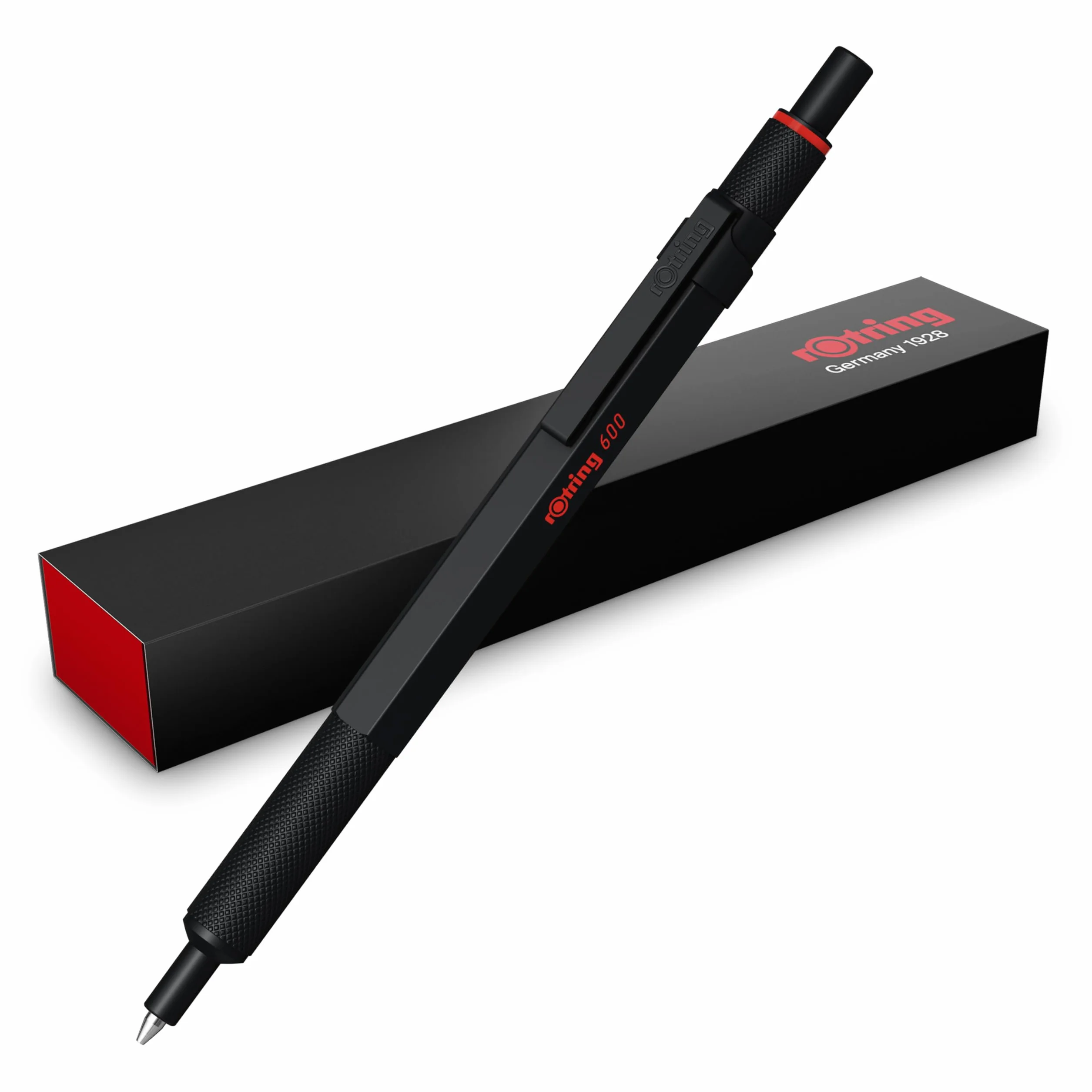 rOtring 600 Penna gel 0,55 mm Inchiostro nero Corpo metallo Impugnatura zigrinata antiscivolo