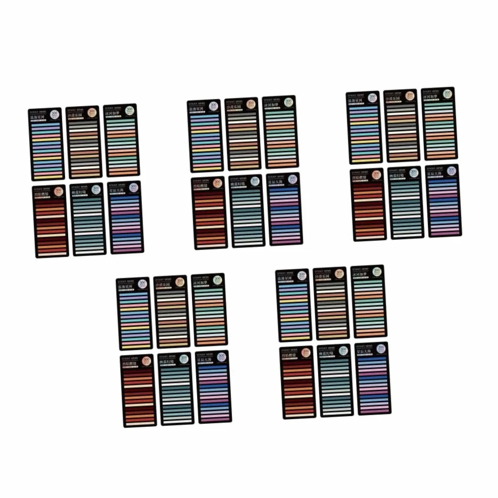 ARTIBETTER 30 Set Segnapagina Autoadesivi Colorati Indicatori Pagina Carta Adesivi Pratici per Studio e Ufficio Casual e Facili Rimuovere e Riutilizzare