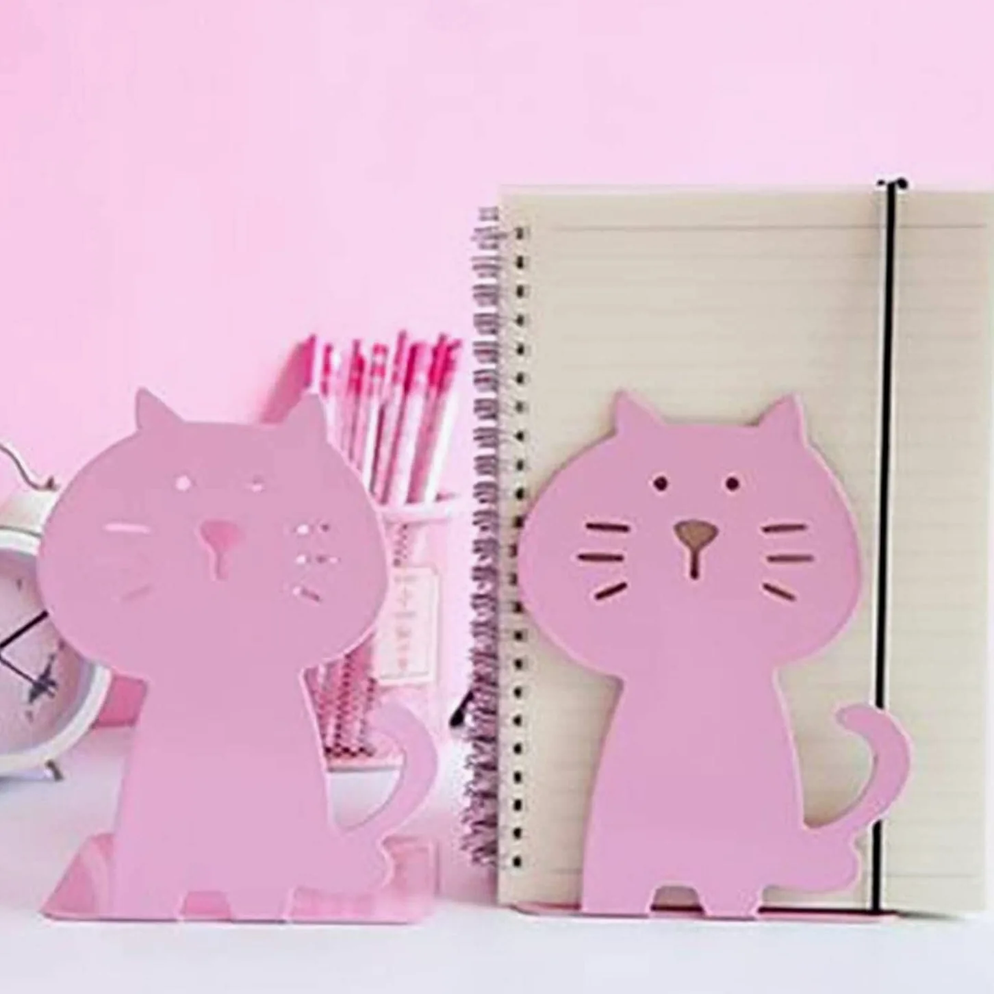 Reggi Libri, Fermalibri Reggilibri In Metallo Fermalibri Antiscivolo Rosa Supporta Per La Decorazione Della Casa Per Del'ufficio Ufficio Casa Scrivania