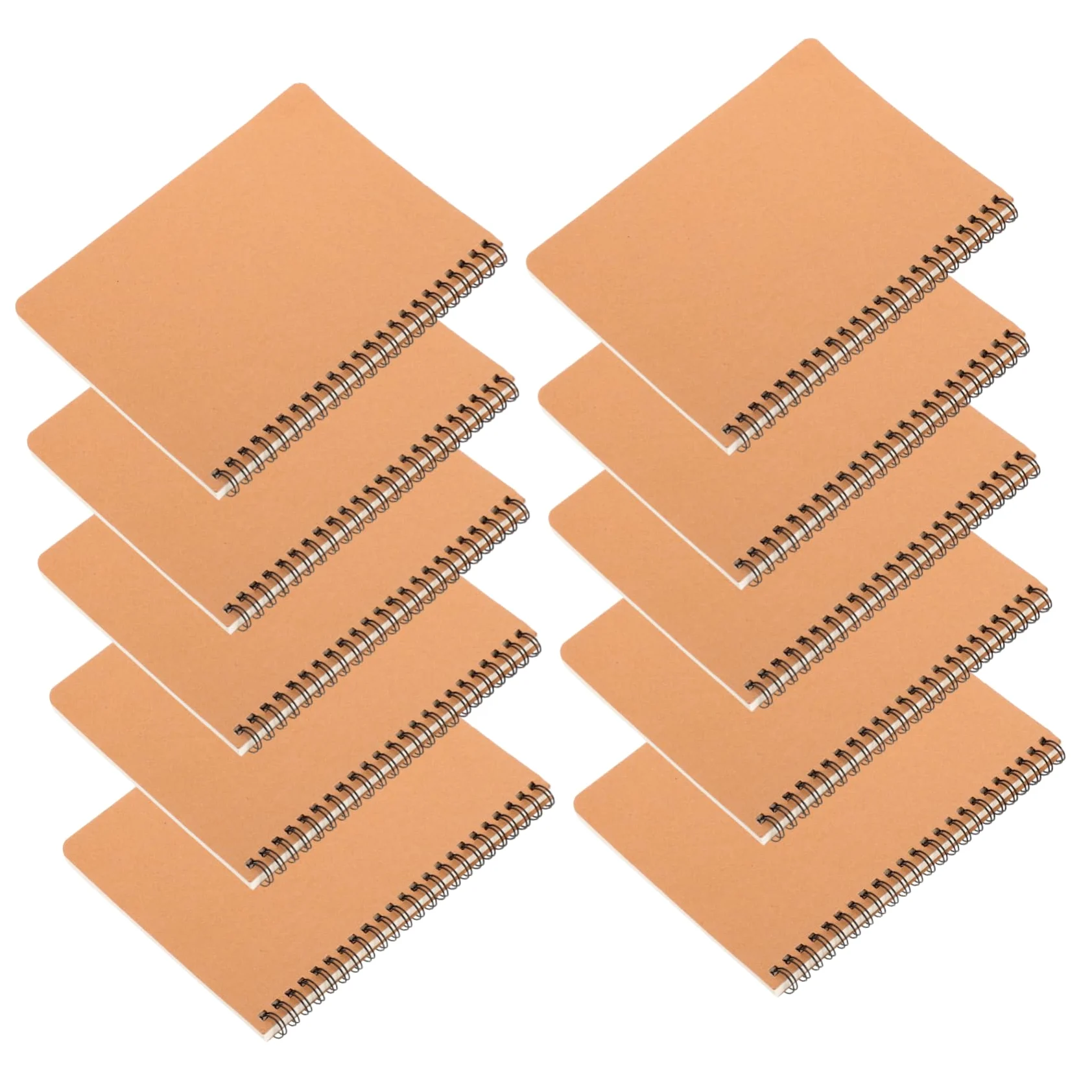 Veemoon 10pezzi Quaderno Spirale Copertina Rigida Blocchi Note Quaderno per Appunti Diario per Scrittura Quotidiana Piano