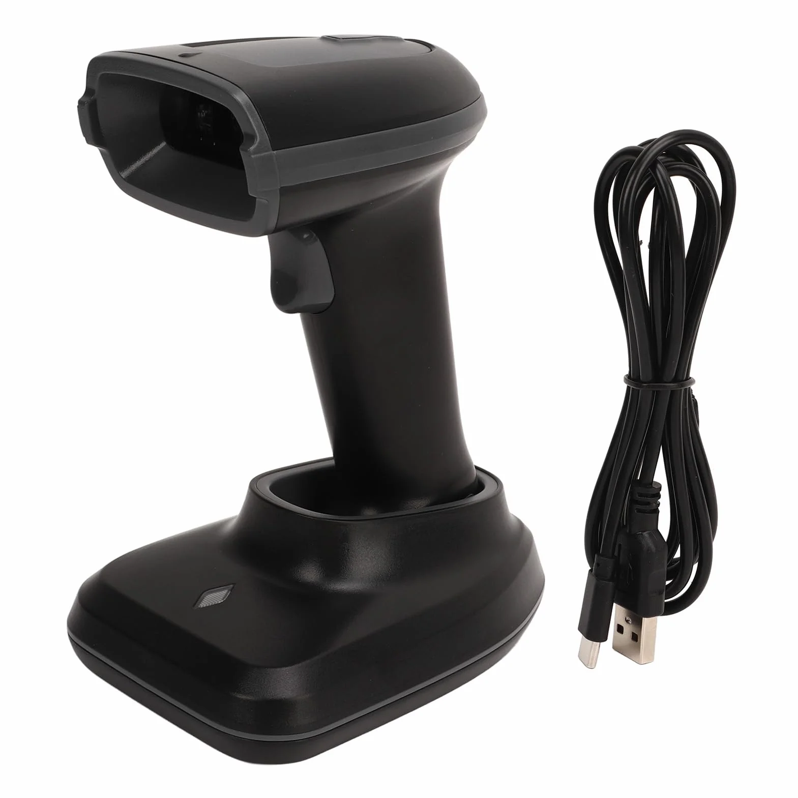 Lettore di Scanner di Codici QR, Scanner di Codici a Barre Portatile Ergonomico con Batteria Ricaricabile da 1500 MAh, Portata di 80 M per Supermercati e Magazzini