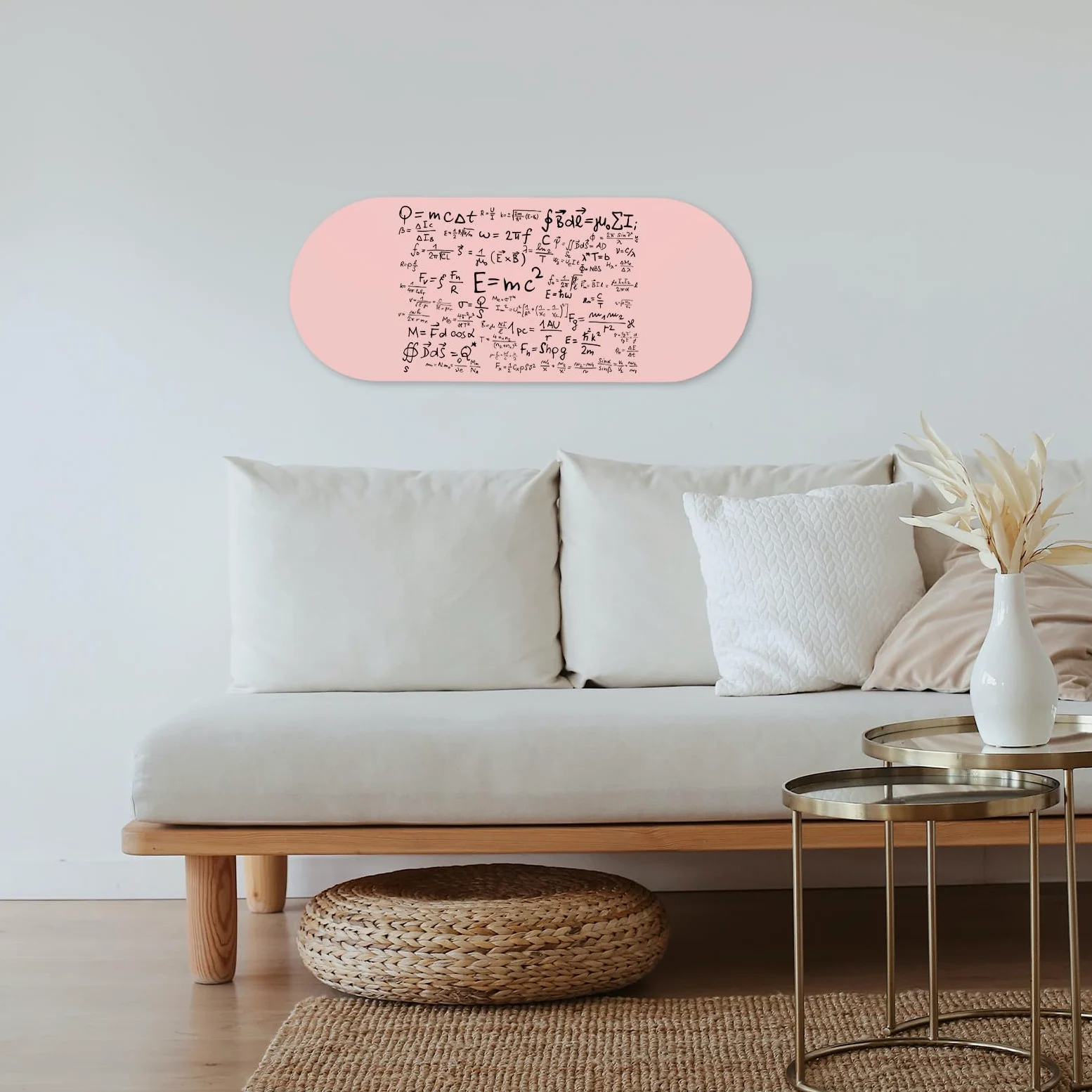 Lavagna Adesiva Ovale Rosa Cancellabile e Rimovibile da Muro | Schiuma Ferro Colla, Foglio Memo per Casa, Design Creativo Decorativo, Adesivo Forte
