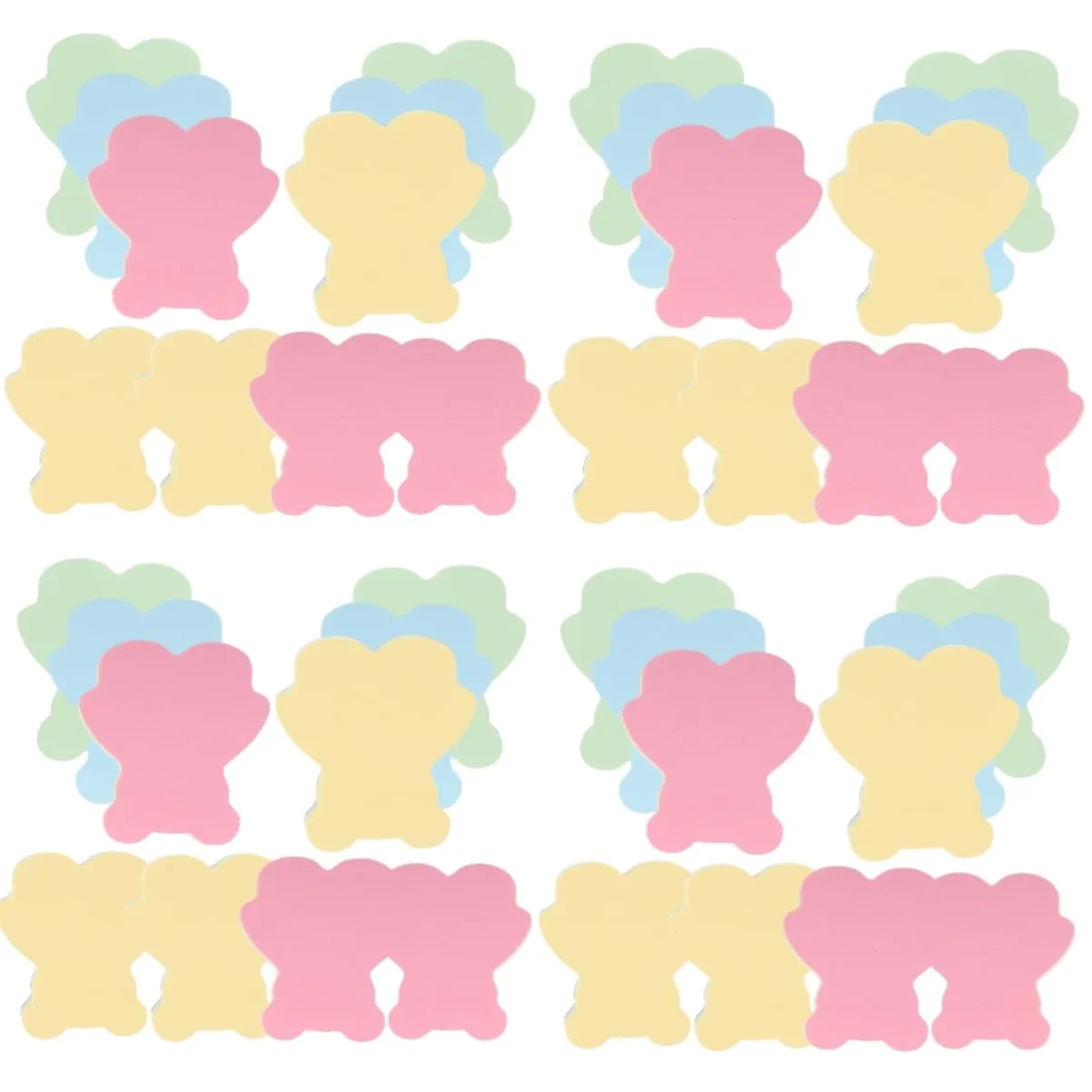ARTIBETTER 4 Pezzi Note Adesive Animali Colorati Libri Memo Tearable Adesivi Pratici per Ufficio e Studio Facili Rimuovere Residui per Organizzazione e Archiviazione
