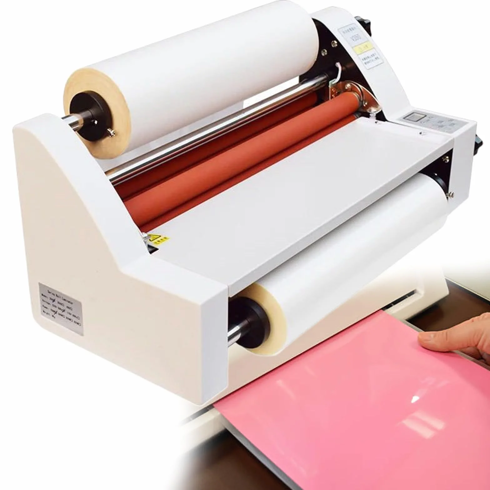 Macchina per laminazione, laminatrice a Caldo e a Freddo per Uso in Ufficio, Macchina per laminazione Termica Monofacciale e Bifacciale, laminatrice per Foto Commerciale Industriale