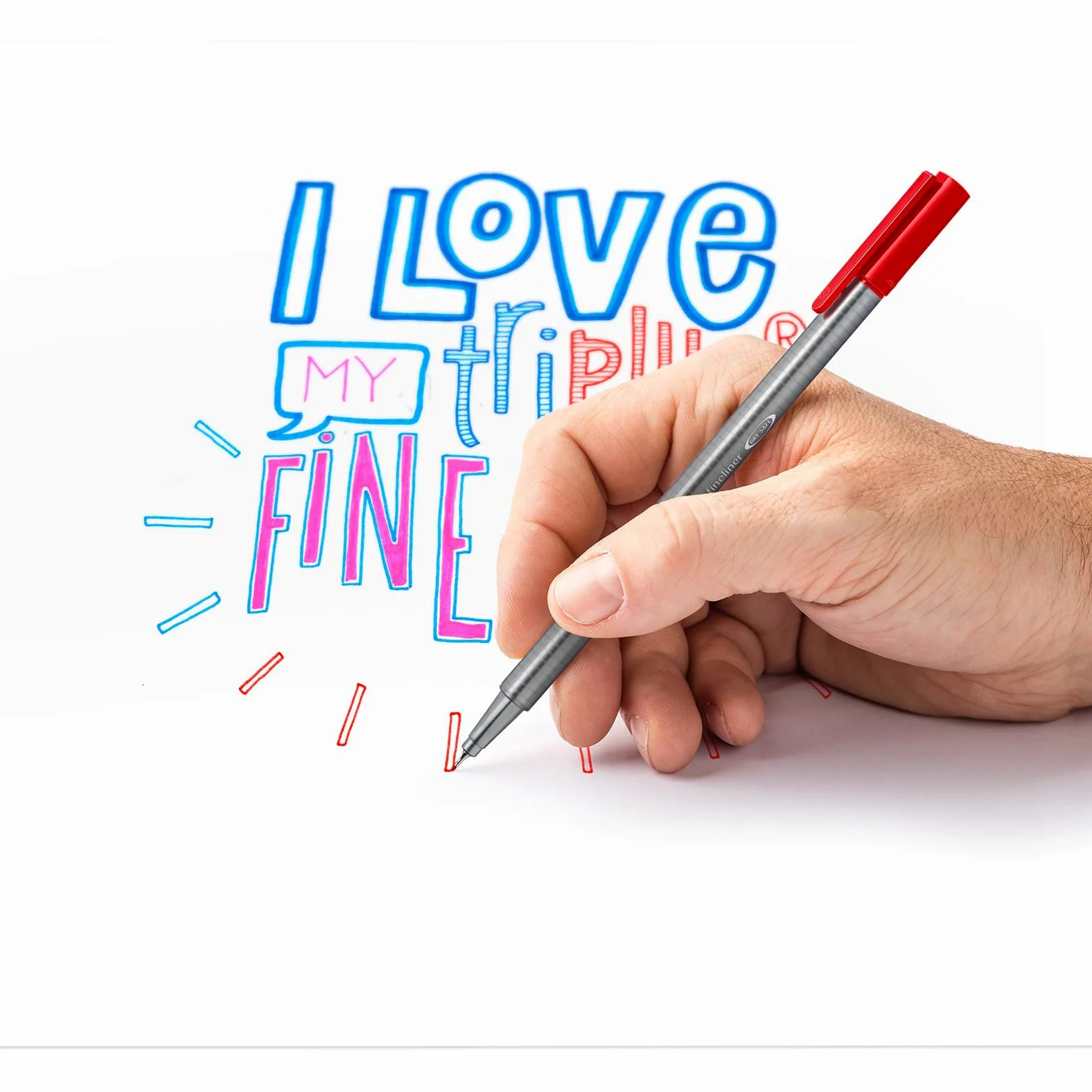 Staedtler Triplus Fineliner - Penne Gel con Inchiostro ad Asciugatura Rapida, Pennarelli Punta Fine Lavabili con Fusto Ergonomico, Set Cancelleria Scuola Università e Ufficio, Colori Assortiti, 36 Pz
