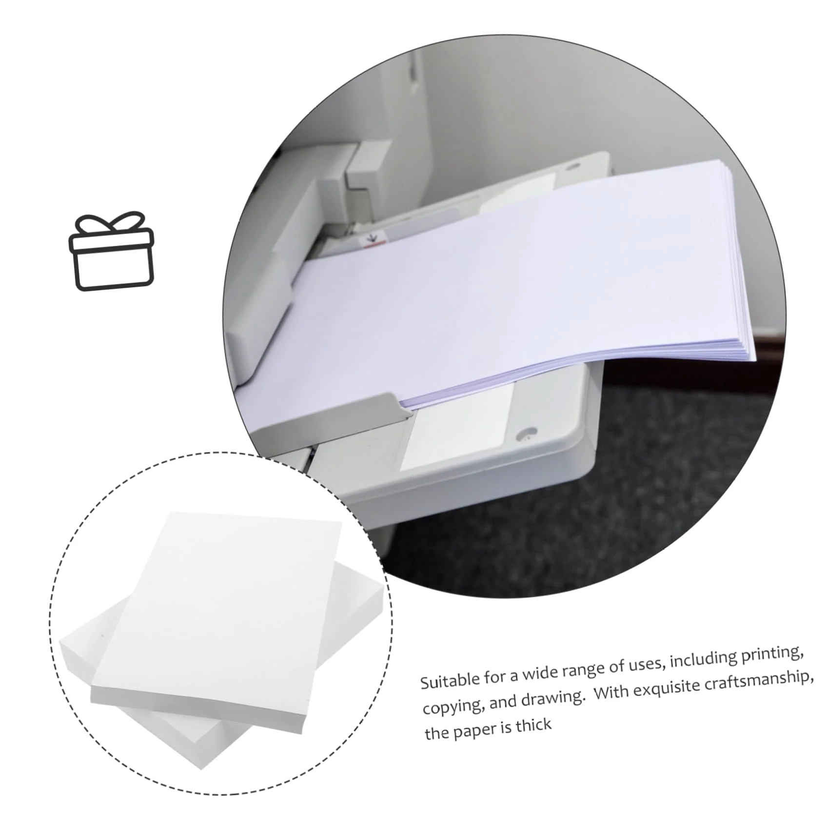 500fogli Carta Bianca per Stampante Spessi per Stampa Carta da Lettere Multiuso per Bricolage e Scrapbooking