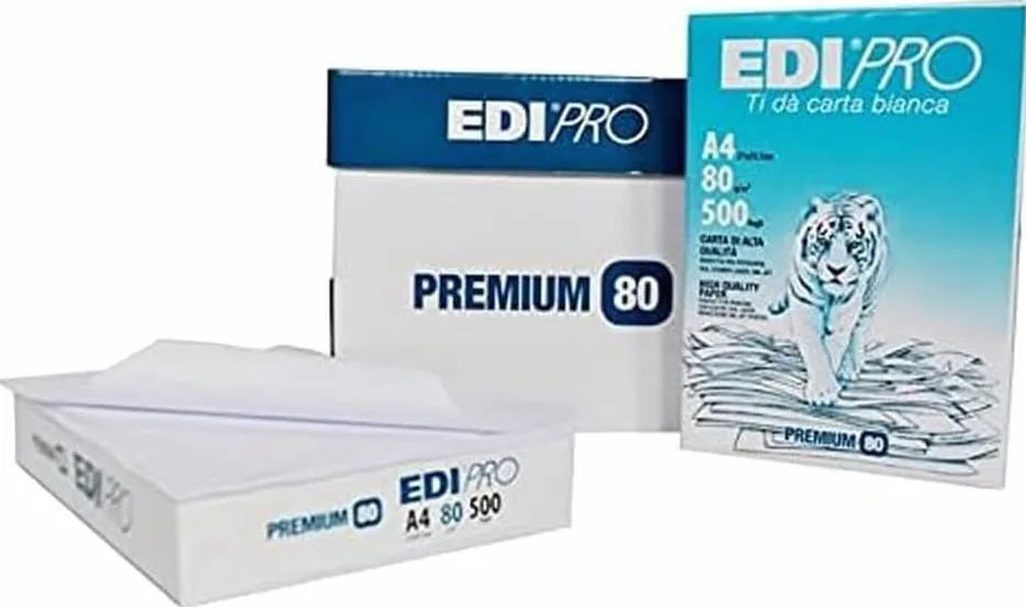 CARTA PER FOTOCOPIE A4 - EDIPRO PREMIUM 5 Risme da 500 Fogli