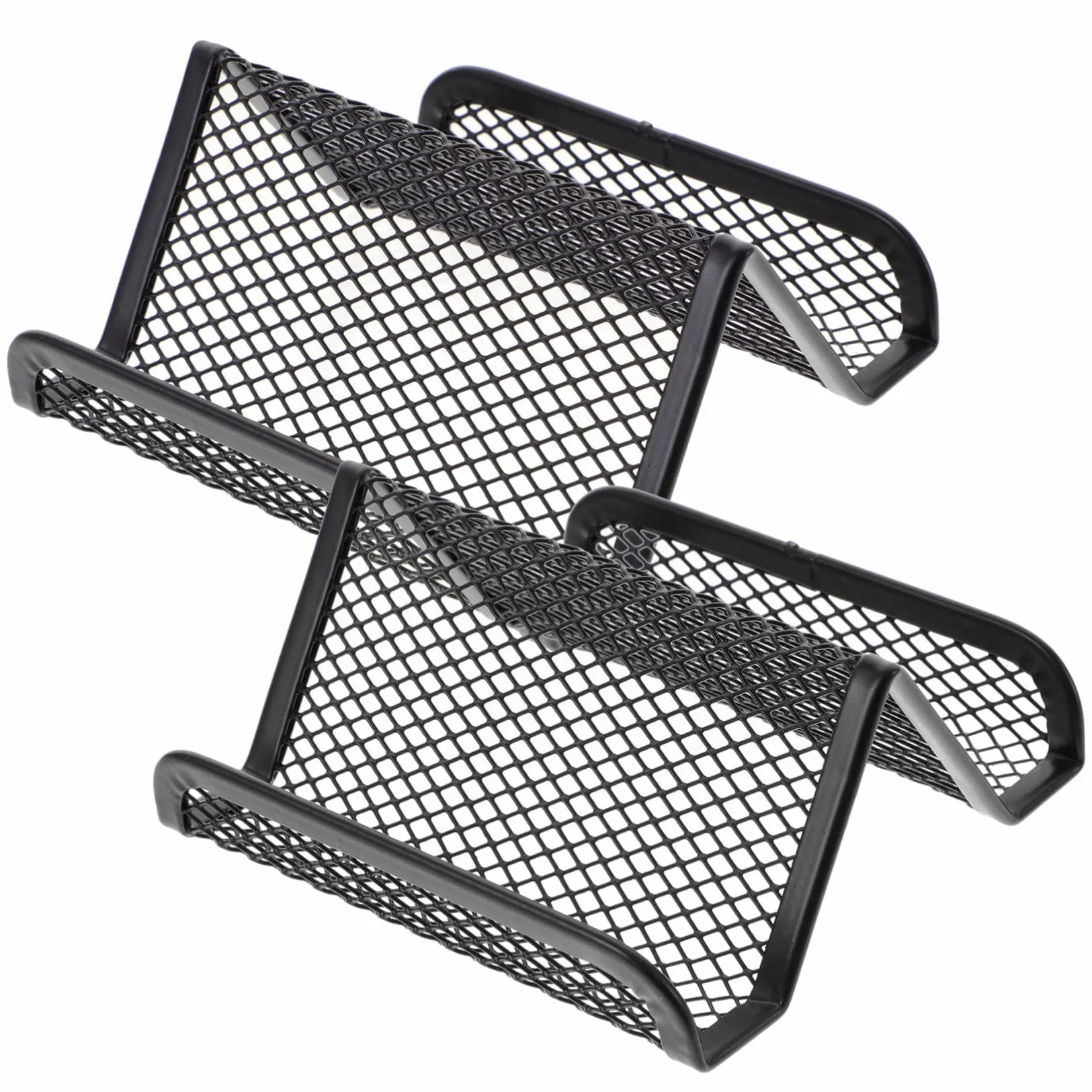 Uonlytech 5 Set Scrivania Dei Biglietti Da Visita Carta Titolare Biglietto Da Visita Stand In Piedi Organizzatore Di Carte Porta Biglietti Da Visita Metallo 2 Pezzi * 5