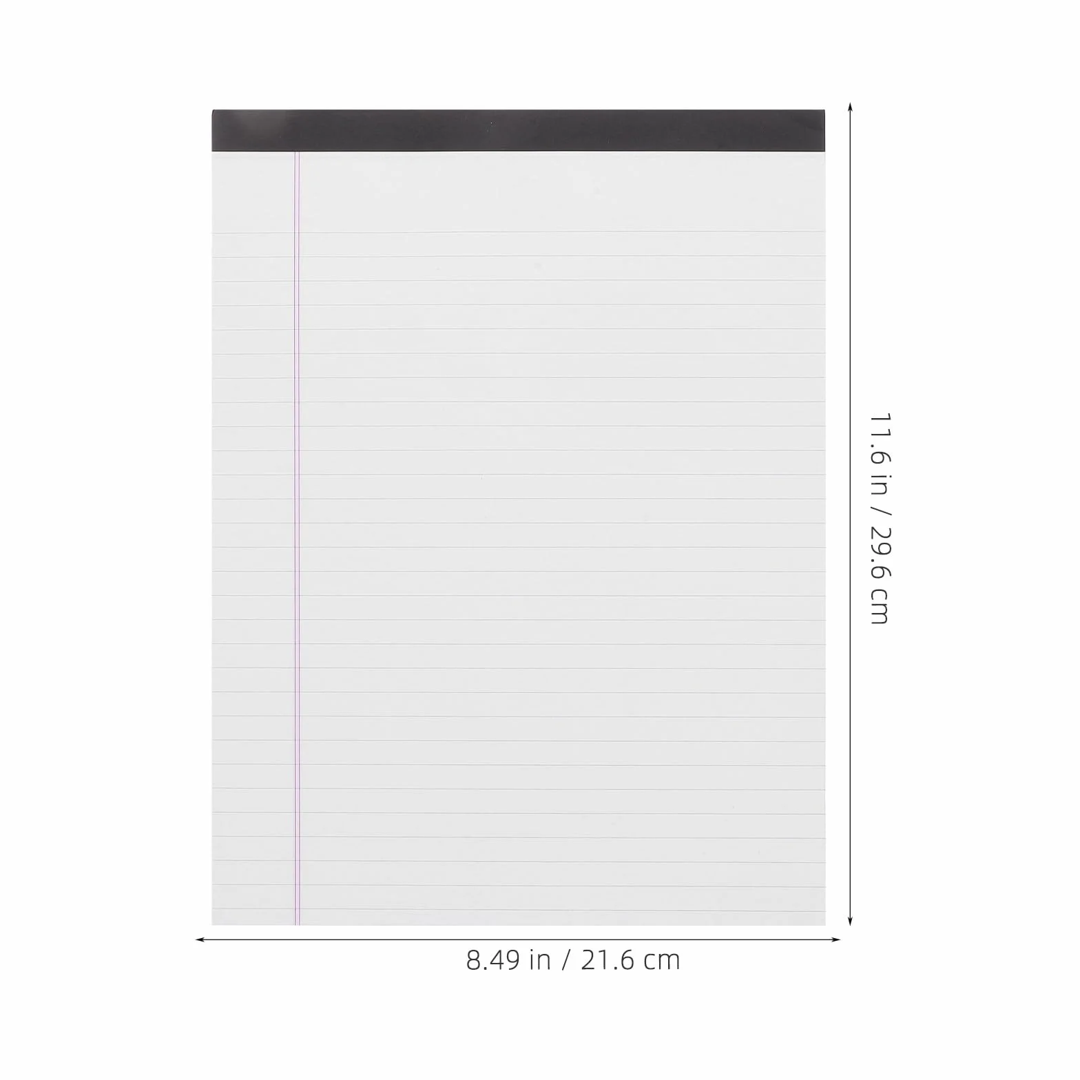Beavorty Blocco Note Legale Stampa Singola Carta Bianca 4 Pezzi A4 Righe Larghe Facile da Strappare per Scuola e Ufficio Studenti