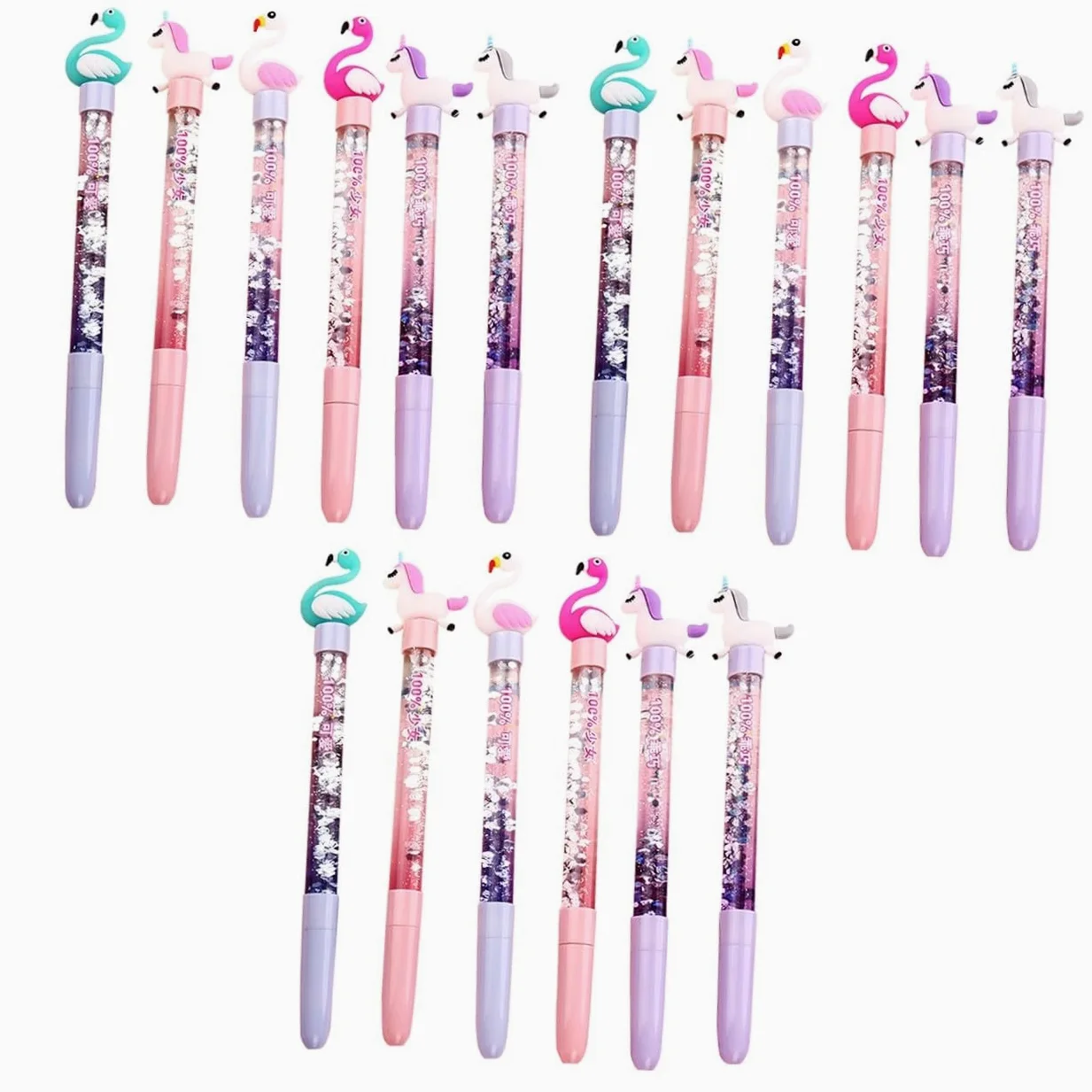 STOBOK 3 Set 0 05 Mm Punta Fine Penna Gel Creativa Cigno per Studenti Scrittura Impugnatura Comoda E Robusta Inchiostro Nero Cancelleria per Studenti 6 Pezzi * 3