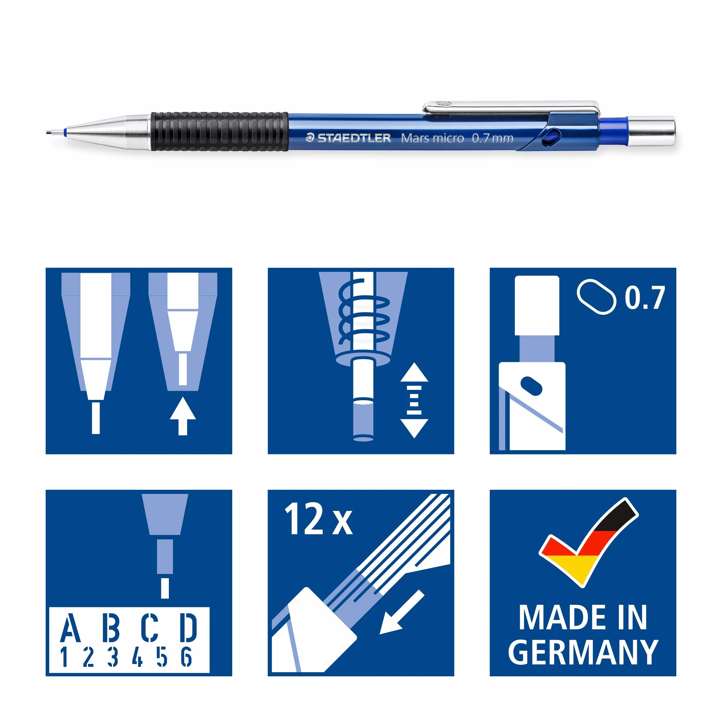 Staedtler Portamine 775 07 e Mina 7757BK25DA