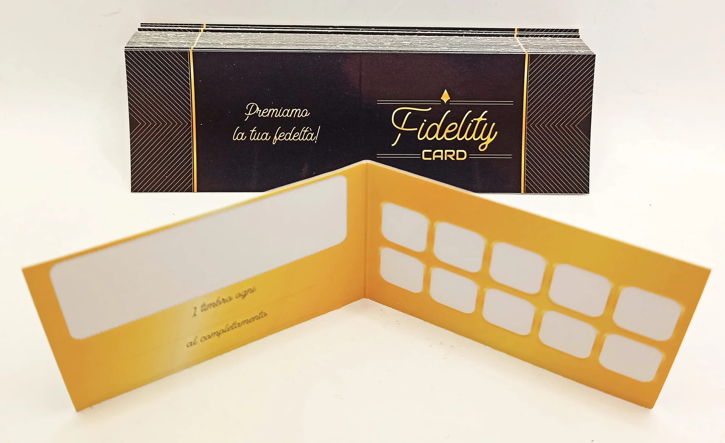 GHIBLI Tessere Fedeltà con 10 Caselle da Timbrare - Programma Fedeltà per Premiare Clienti - Fidelity Card (50)