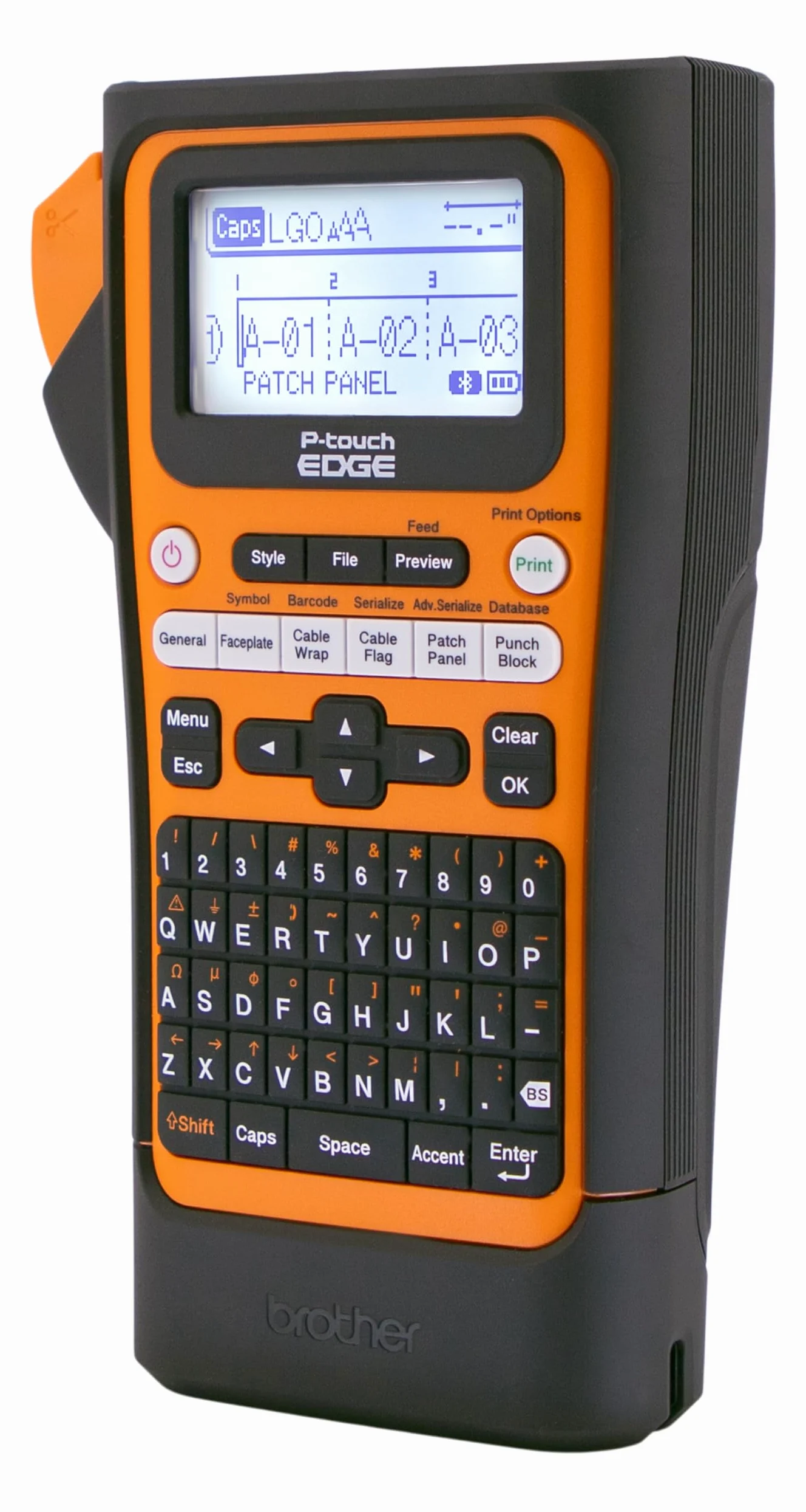 BROTHER PT-E310BTVP P-Touch Edge Stampante per etichette industriali portatili con Bluetooth e USB-C (fino a 18 mm di etichette)
