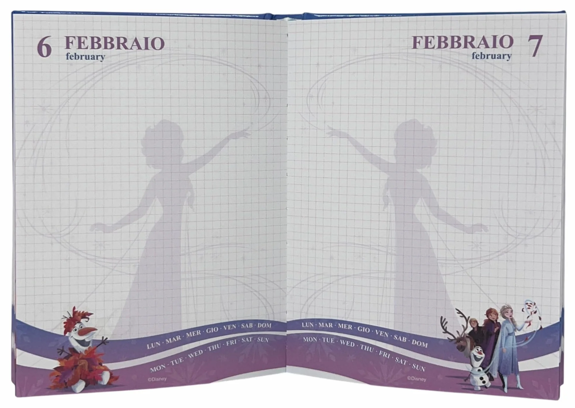 Frozen Disney agenda scolastica non datata 10 mesi per bambini scuola primaria