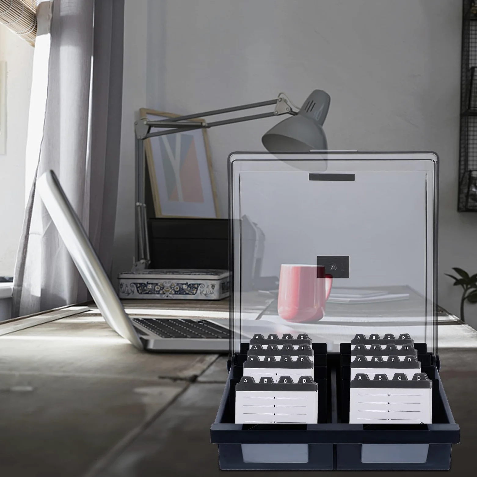 Porta Biglietti da Visita in Abs 1000 Pezzi Protezione e Design Elegante per Ufficio