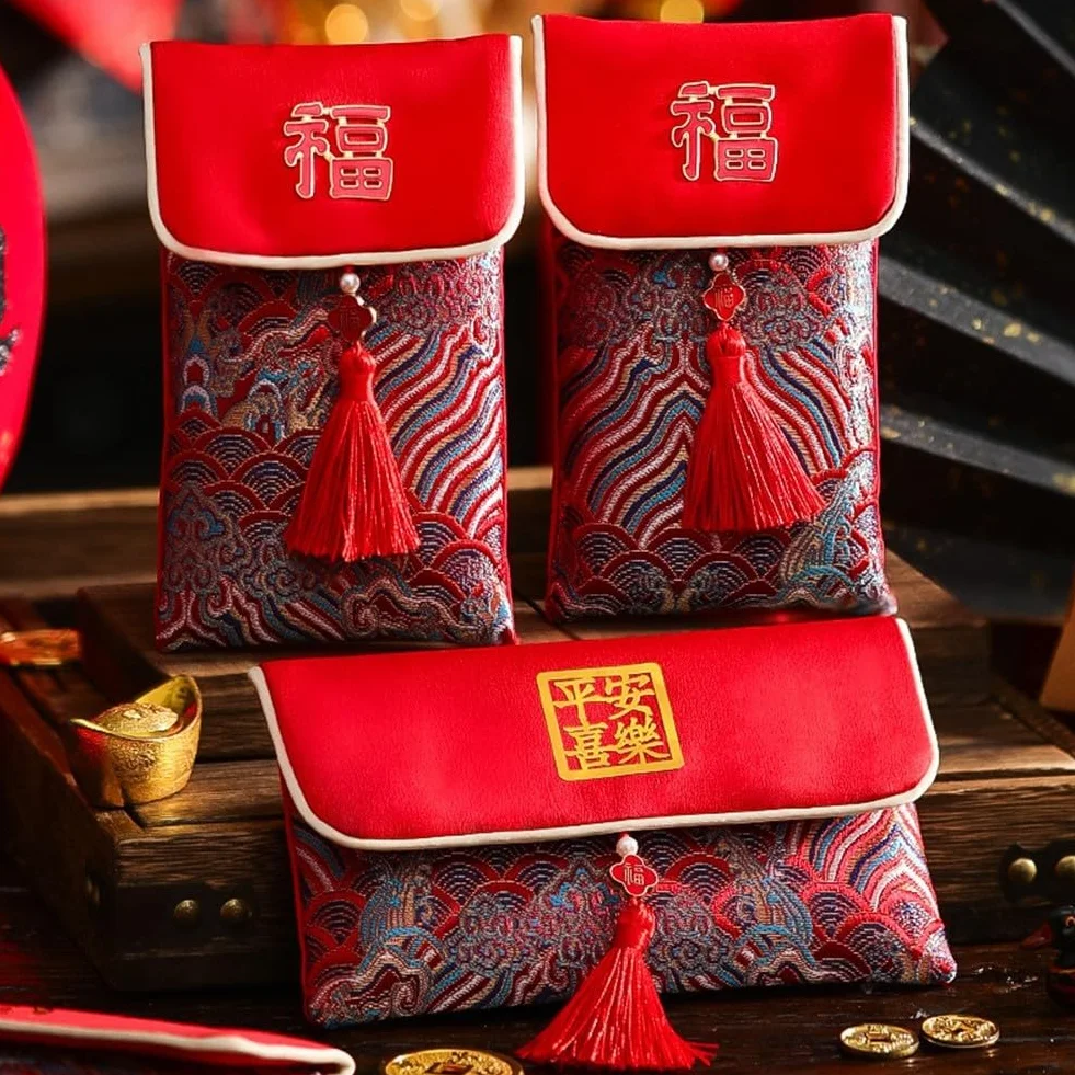 Buste Rosse di Seta Cinese Hong Bao per Capodanno Lunare Festa di Primavera
