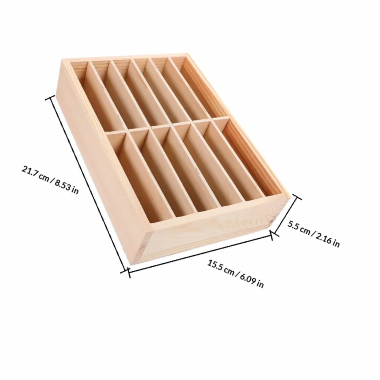 Beavorty Porta Cellulare in Legno 12 Scomparti, Organizer da 2 Pezzi per Ufficio e Riparazione Telefoni, Supporto per Cellulare da Scrivania