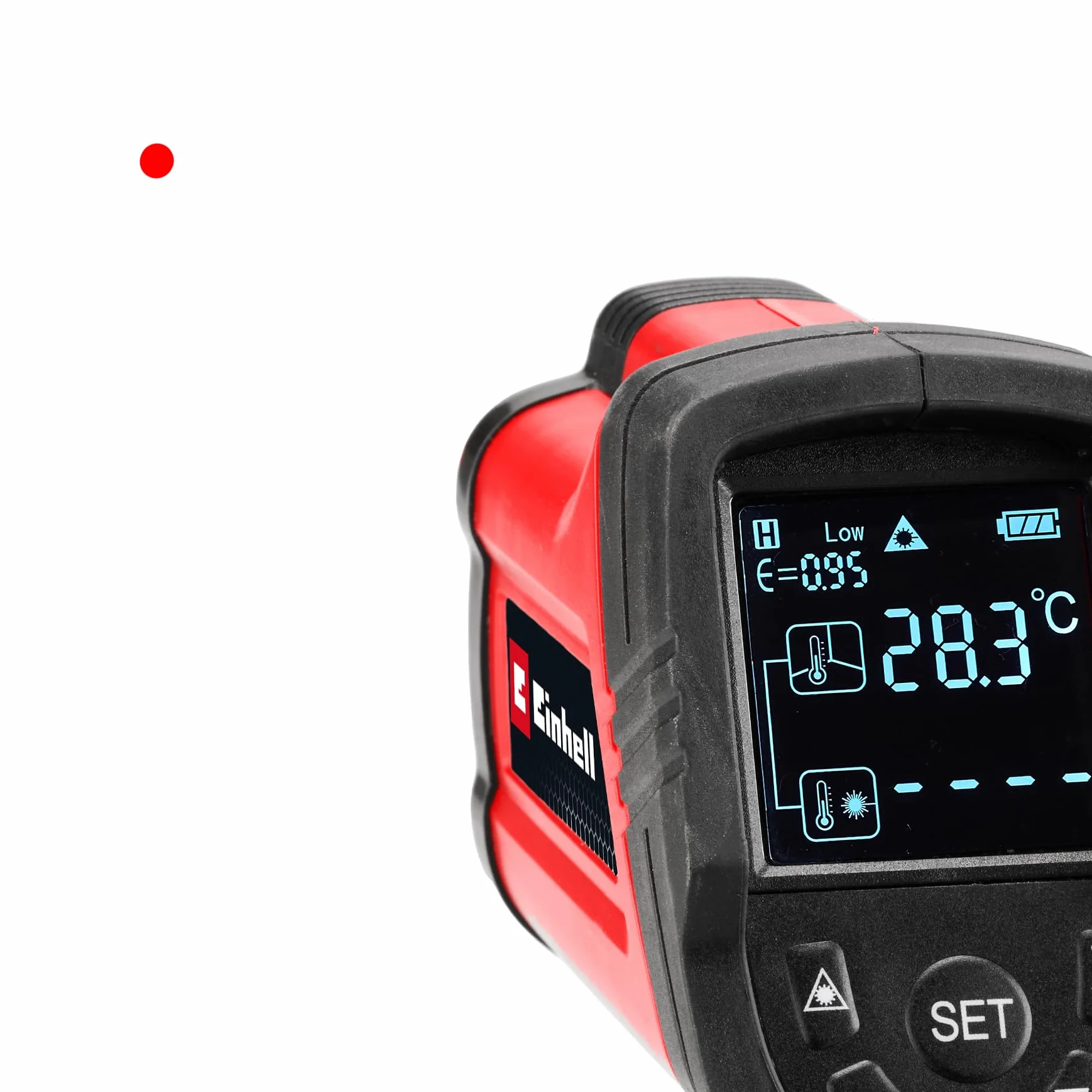 Einhell Termometro a infrarossi TC-IT 550 -50 a +550 °C 3 gradi di emissione regolabili display LCD retroilluminato