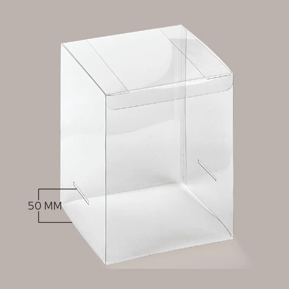 Lucgel Scatola Trasparente Porta Uovo Cioccolato Pasqua 150x150H250mm 5 pezzi