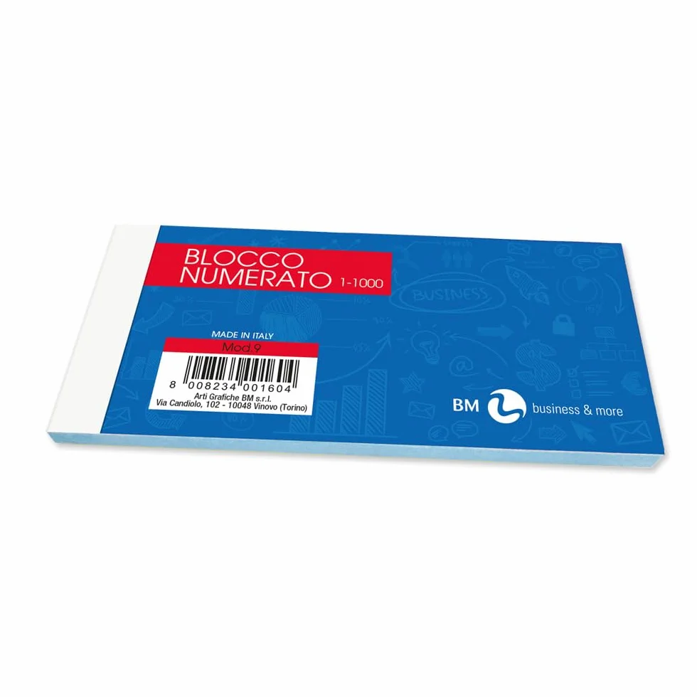 BM BeMore MOD 9 10 Blocchi numerati da 1 a 1000 13 x 6 cm
