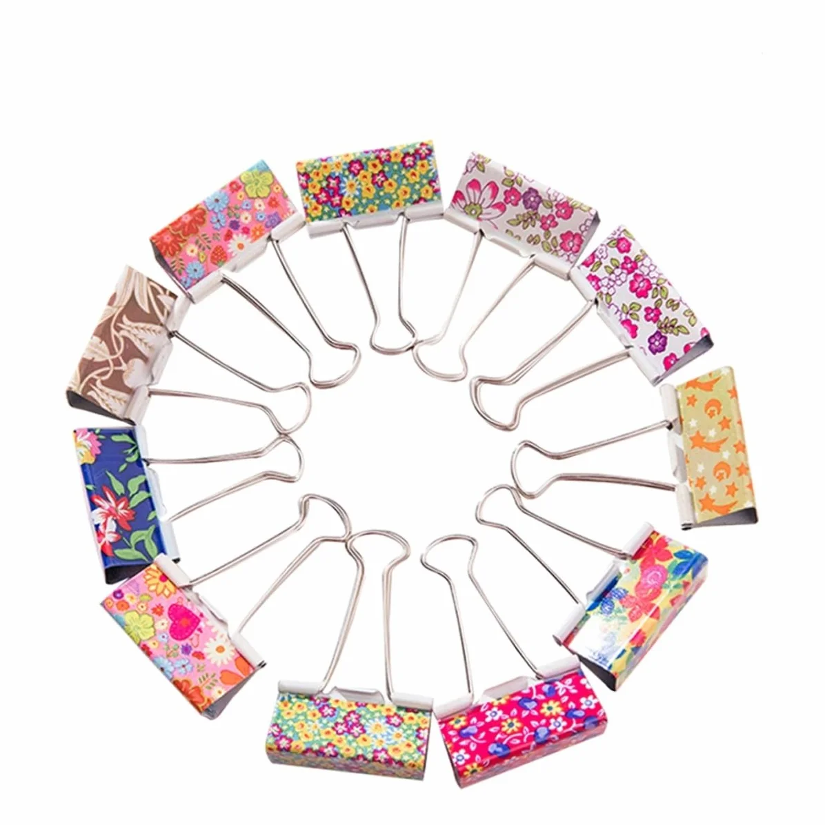 Binder Clips 25mm 48 Pezzi in Metallo, Clip a Coda Lunga | File Clips per Casa e Uso di Cancelleria Ufficio, Back To School Party, Cartoleria e Materiale Scolastico Colore Casuale