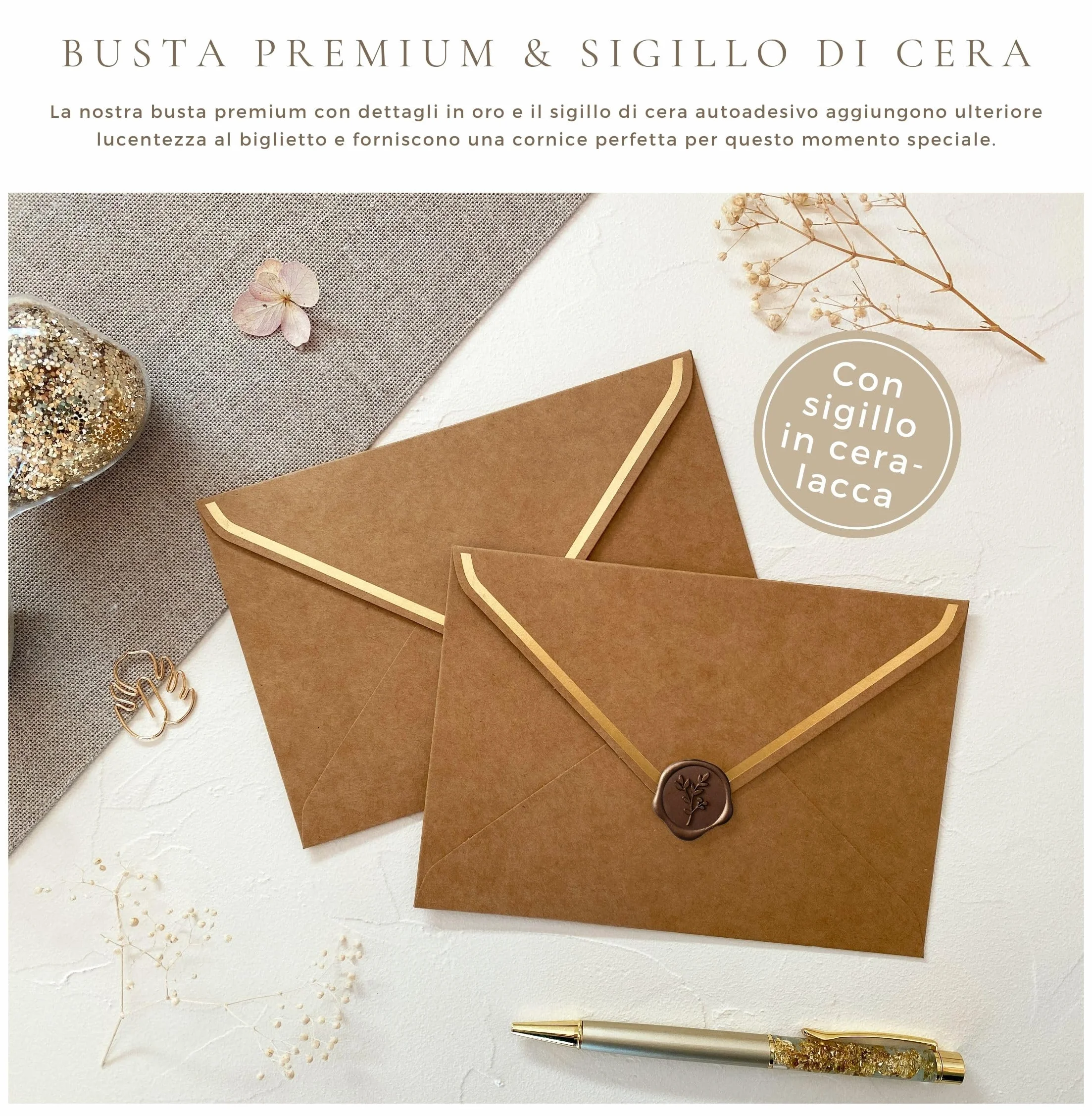 Joli Coon - Vuoi essere la mia testimone carta con busta e sigillo in ceralacca - Mia testimone di nozze proposta