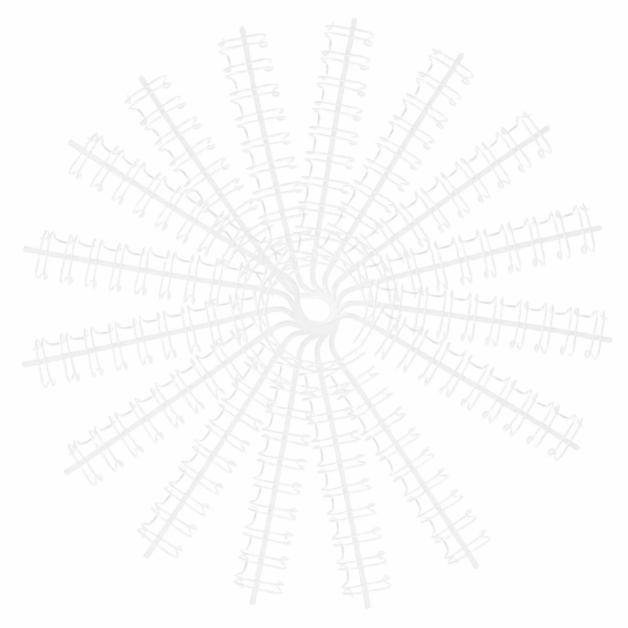 Zerodeko Anelli in metallo con rilegatura a spirale per calendari orizzontali accessori da appendere bianchi e versatili per uffici