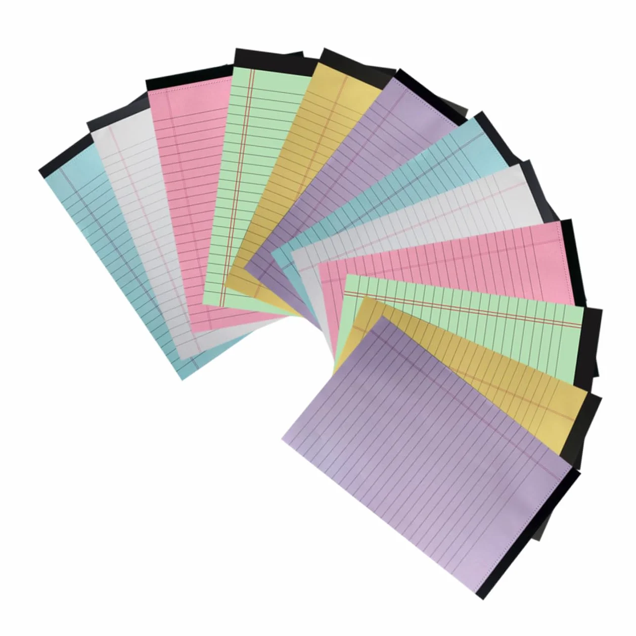 12confezione Blocchi Appunti Righe Carta Colorati Strappabili Quaderni Per Studio Scuola Confezione