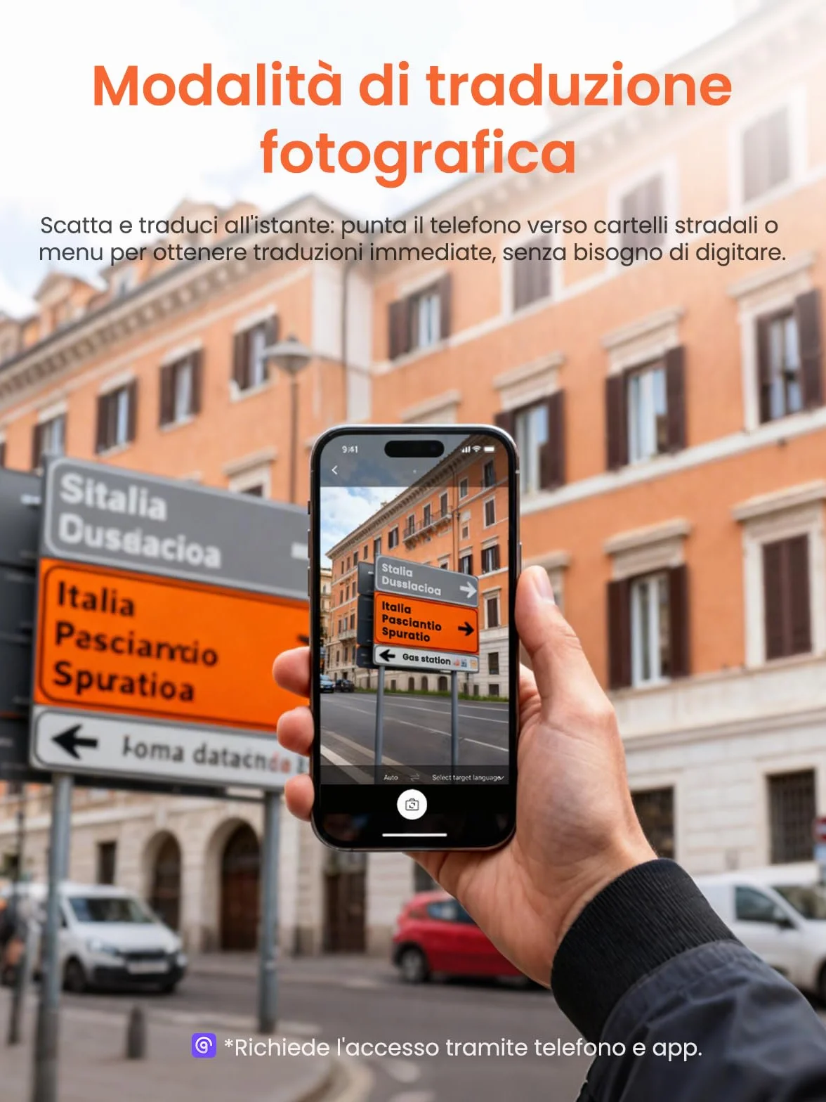 NE20 Auricolari Bluetooth Traduttori – Traduzione in Tempo Reale di 165 Lingue, Assistente IA, Suono Hi‑Fi, Schermo Tattile LCD, Batteria 60h, per Viaggi/Riunioni (Compatibile iOS/Android)