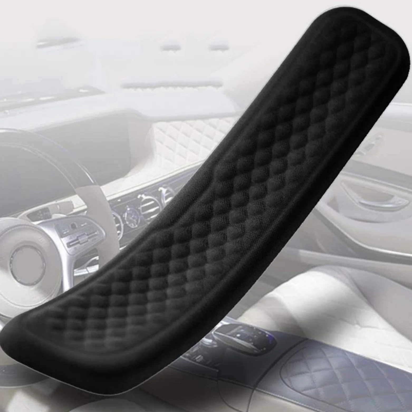 Poggiapolsi per Mouse E Tastiera, Ergonomico Tappetino per Mouse con Poggiapolsi in Gel Poggiapolsi per Tastiera con Memory Foam per Computer(Nero)