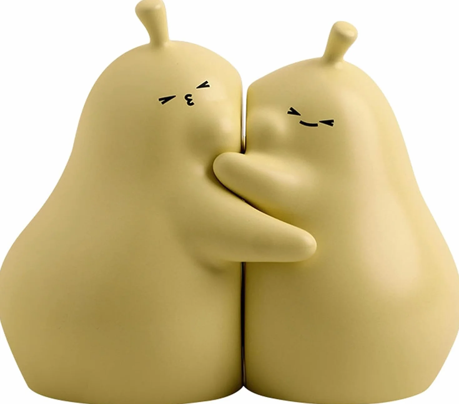 Serra Libro Pera 1 Coppia Ceramica Decorativa per Scuola Ufficio Casa Giallo