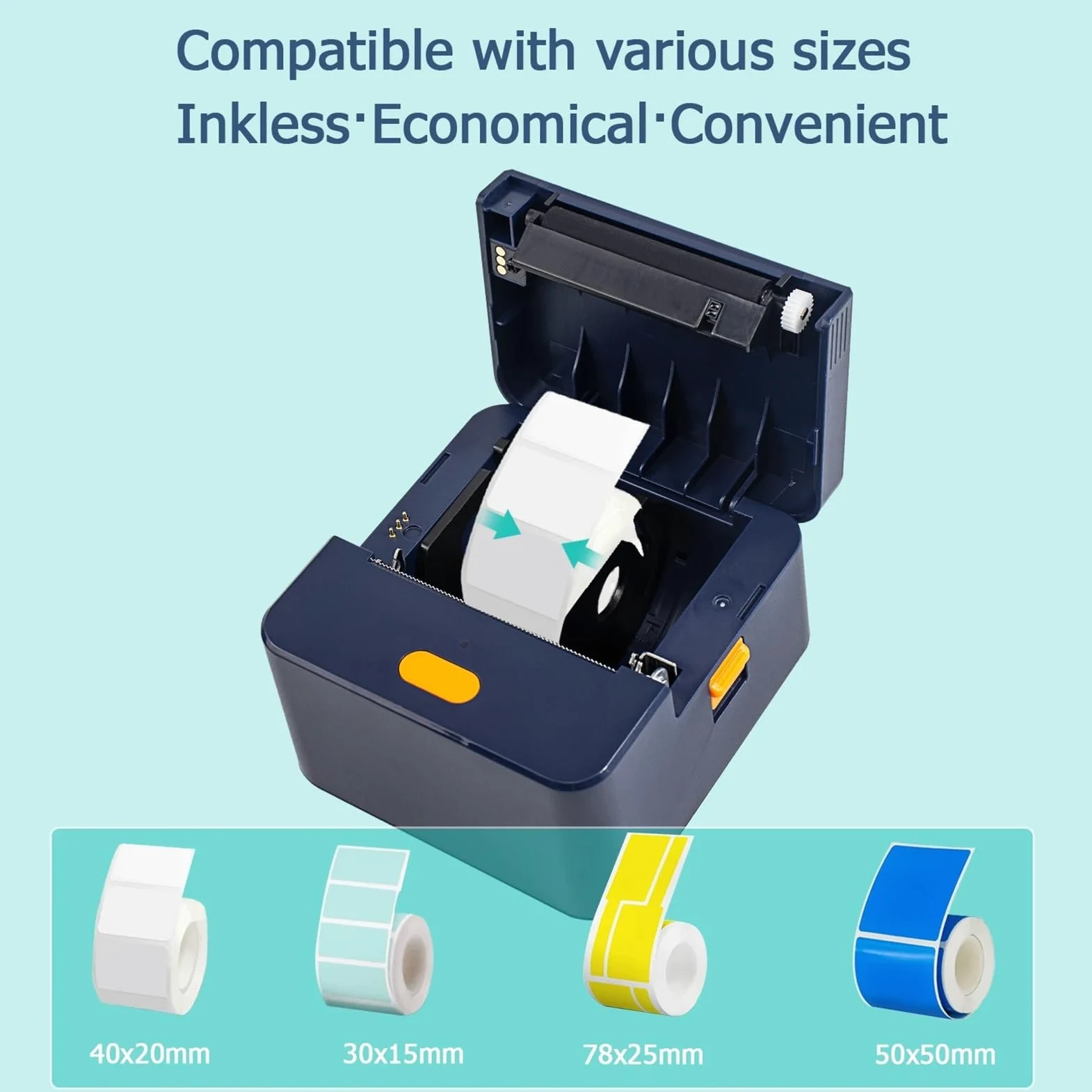 Etichettatrice, Stampanti Bluetooth Mini Etichettatrice Stampante Termica Portatile Tascabile Carta Adesiva,per casa, cucina, ufficio