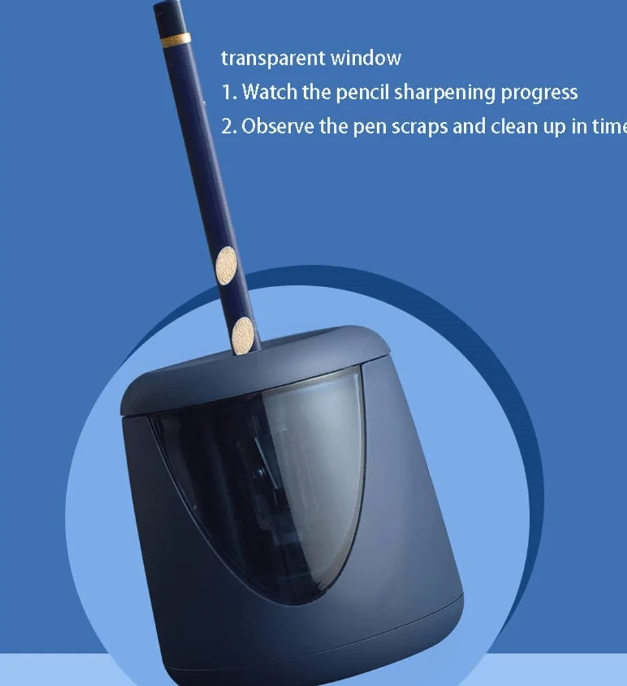 Habiba Temperamatita Vassoio per trucioli Temperamatite Completamente Automatico Vassoio per trucioli Elettrico di Alta qualità Temperamatite Portatile Manuale
