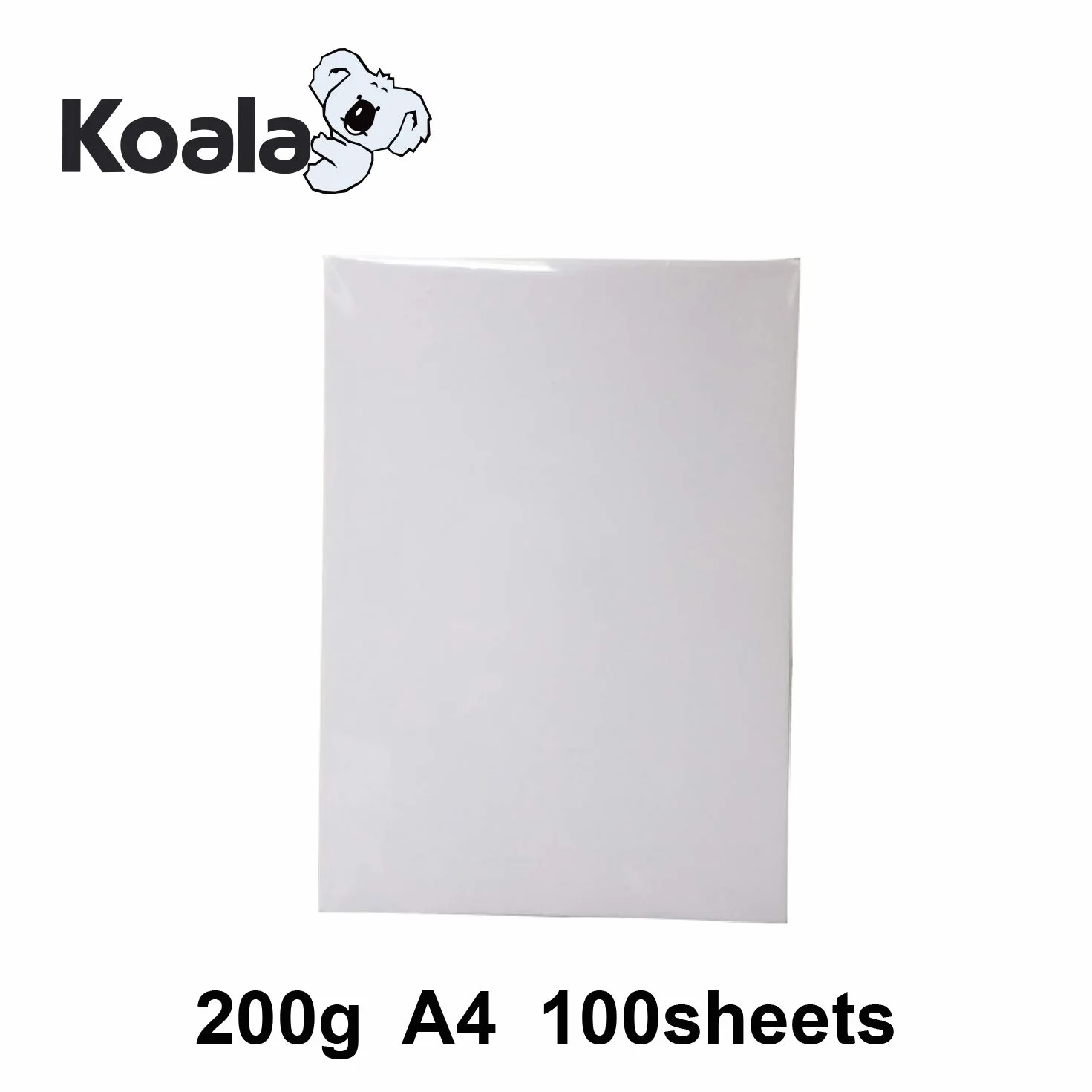 KOALA Carta fotografica Lucida Fronte-Retro A4 200 g/m² 100 fogli per stampante LASER