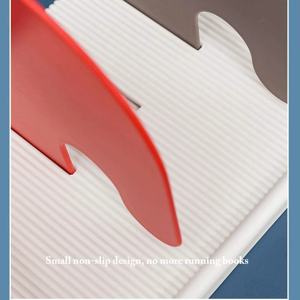 Reggi Libri, Fermalibri File Organizer Scaffale Per Libri Per Per A 4 Sezioni Per Regolabile Con Per Fondo Ondulato Imitazione Ufficio Casa Scrivania(A)