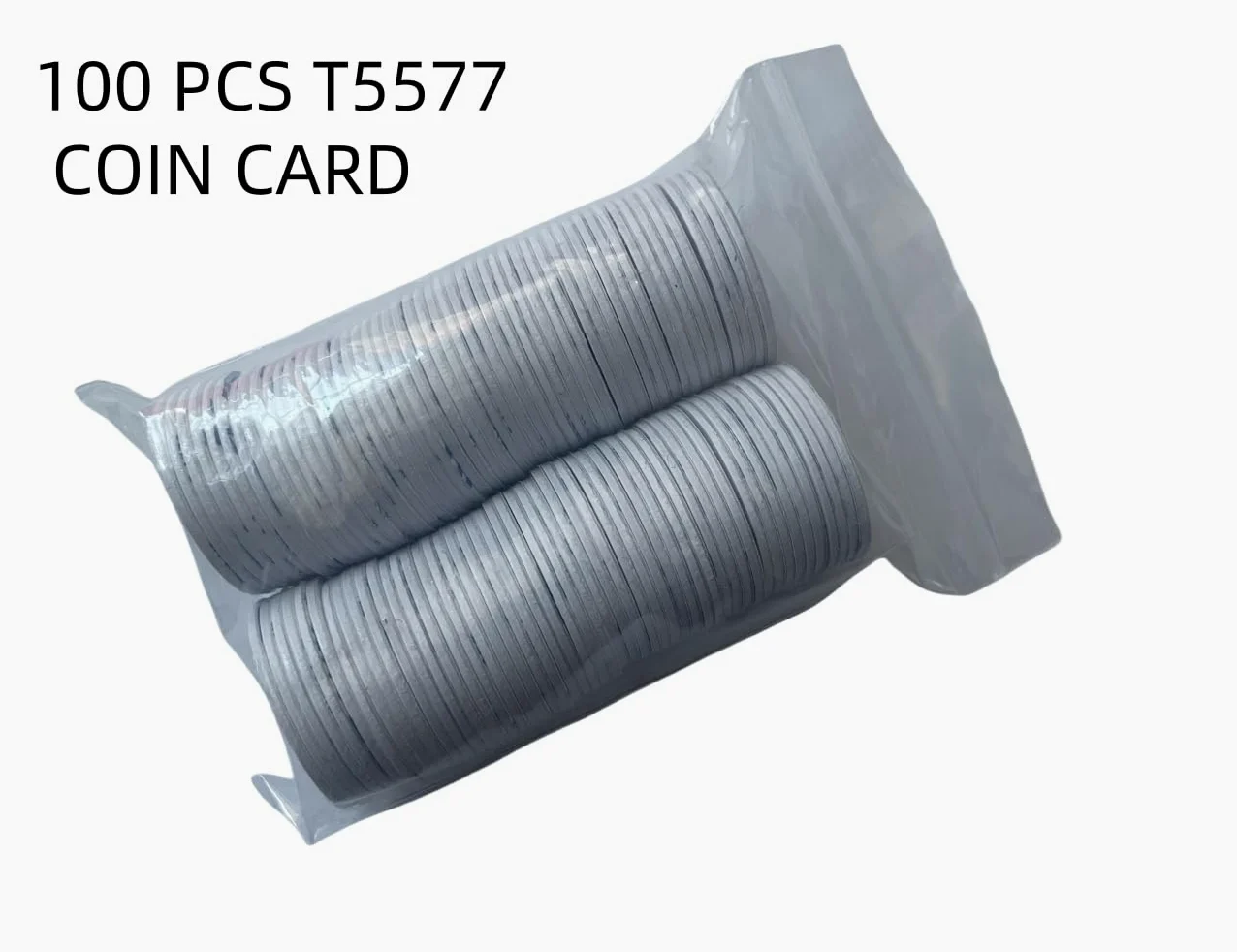RFID impermeabile 125khz T5577 Chip riscrivibile carta della moneta di identificazione scrivibile (100)