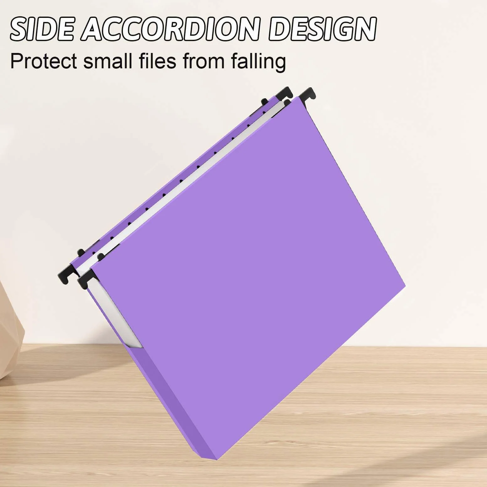 Cartella in plastica extra capiente da appendere, formato lettera, confezione da 12 cartelle rinforzate, design espandibile sui lati, resistente, espansione da 5 cm, organizer da appendere