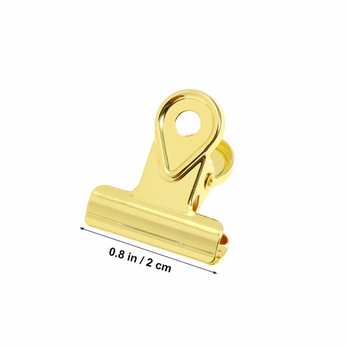 Operitacx 30pezzi Clip Metalliche Placcate Clip Per Carta Con Molla Resistente Per Ufficio Casa e Organizzazione Documenti