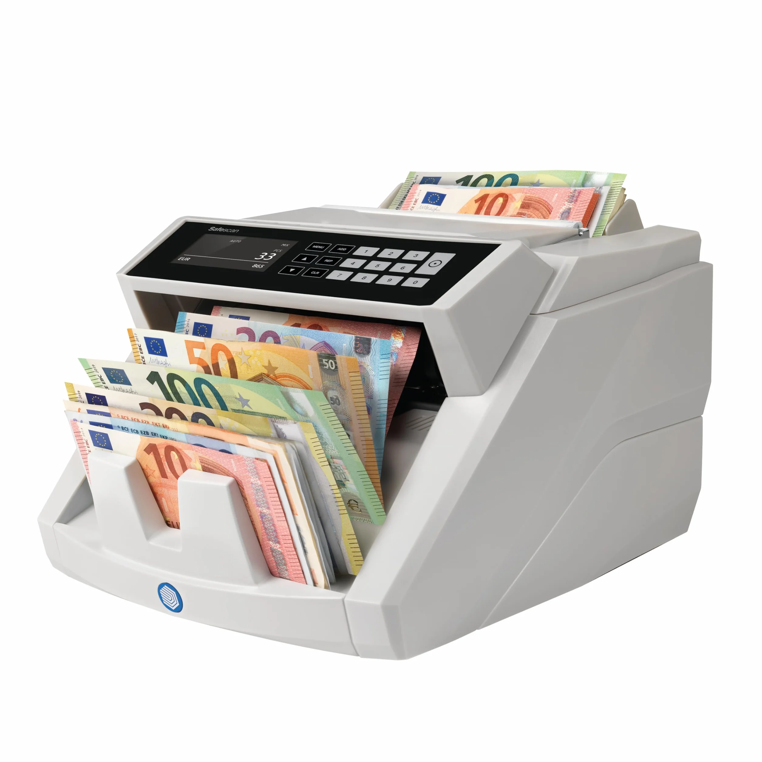 Safescan 2465 S contabanconote che conta banconote miste euro Contabanconote con verifica banconote a 7 punti Contabanconote ordinate per tutte le banconote