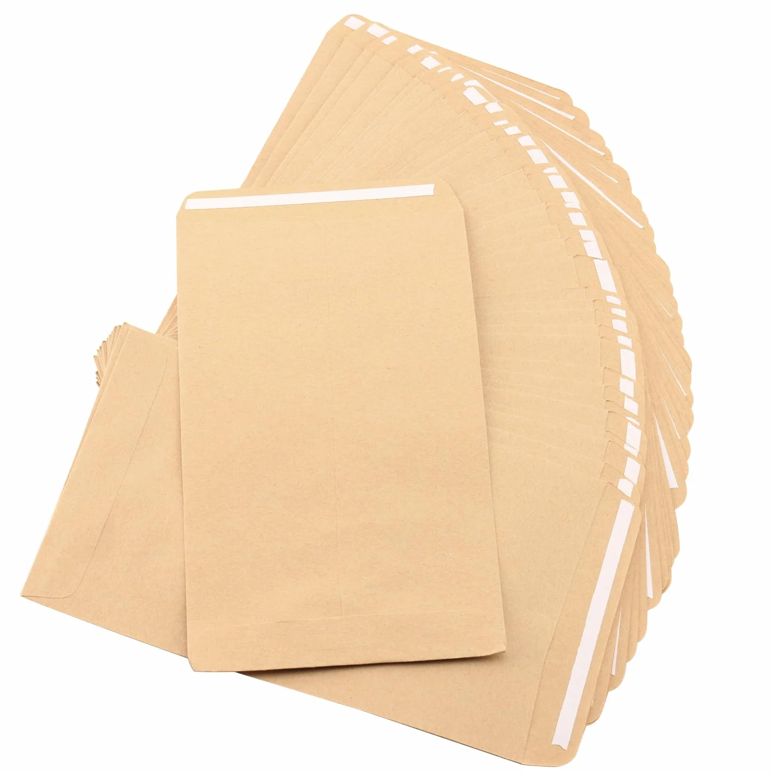 Buste Marroni Piccole Autoadesive Carta Kraft 16x11 cm 200 Pezzi
