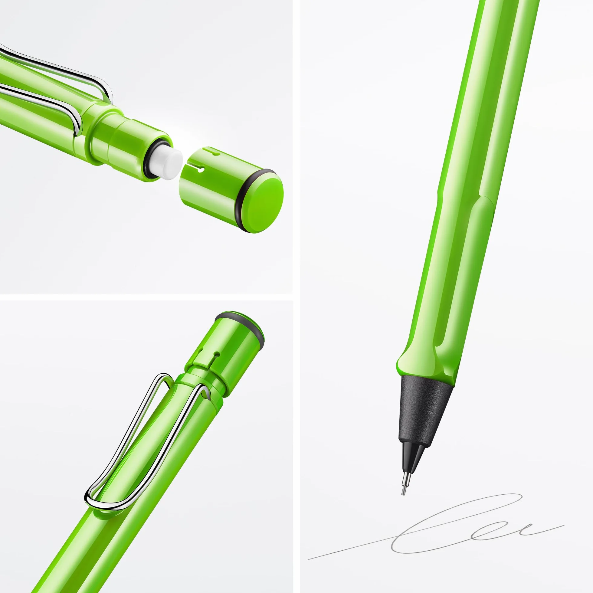 Lamy Safari Green Matita Meccanica 0,5 mm M 41 con Impugnatura Ergonomica Corpo ASA