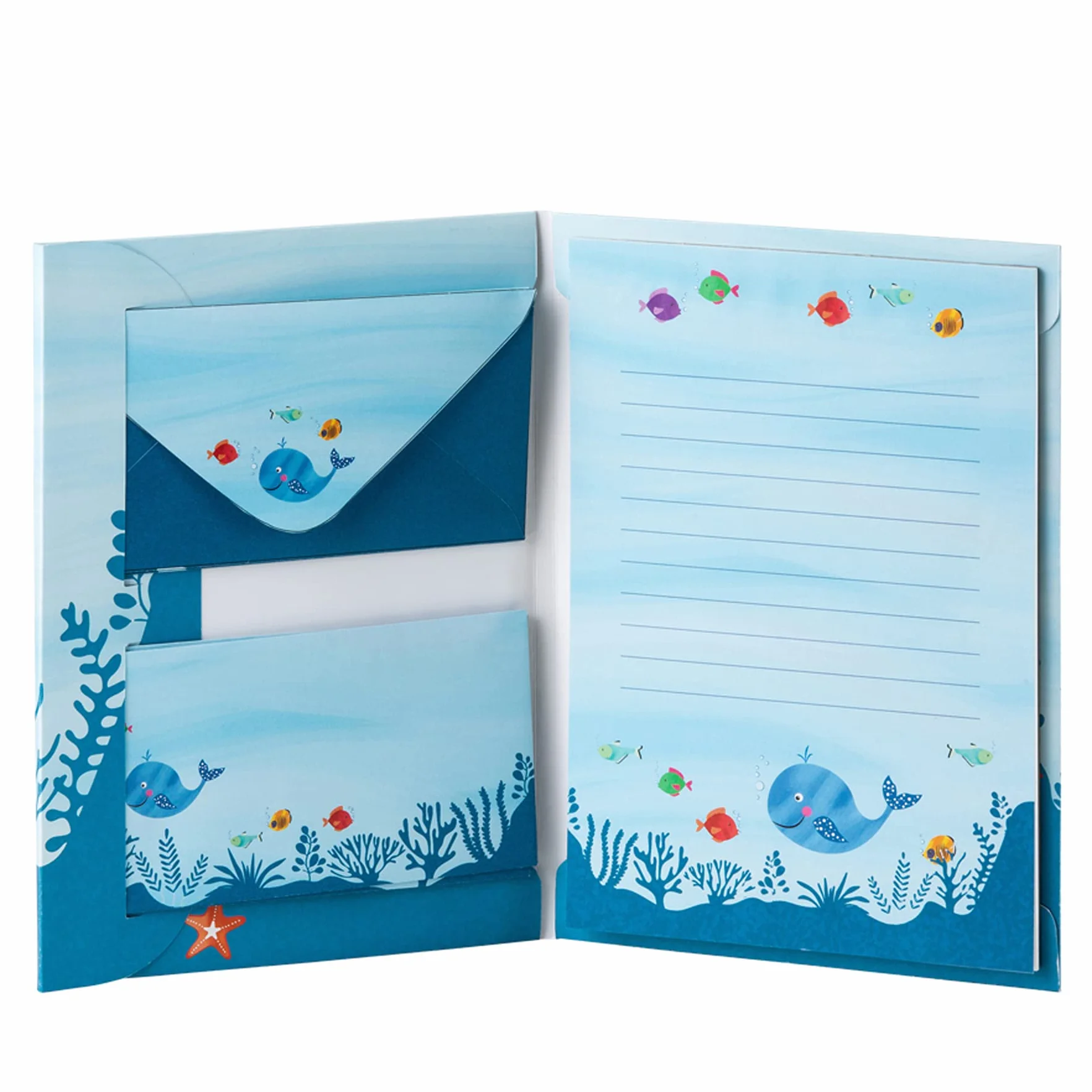 Rössler Papier Confezione carta da lettere Wal 165 x 235 mm 10 fogli 10 buste