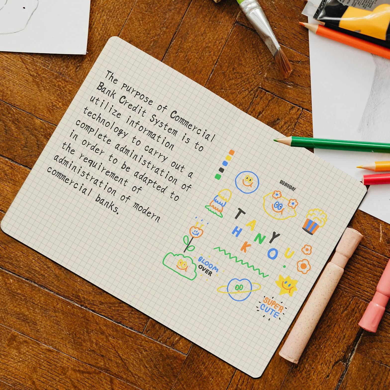 ZCZN Quaderno A5 Quadretto, 12 Pezzi Copertina Kraft, 30 Fogli/60 Pagine, Taccuini per Ufficio e Scuola