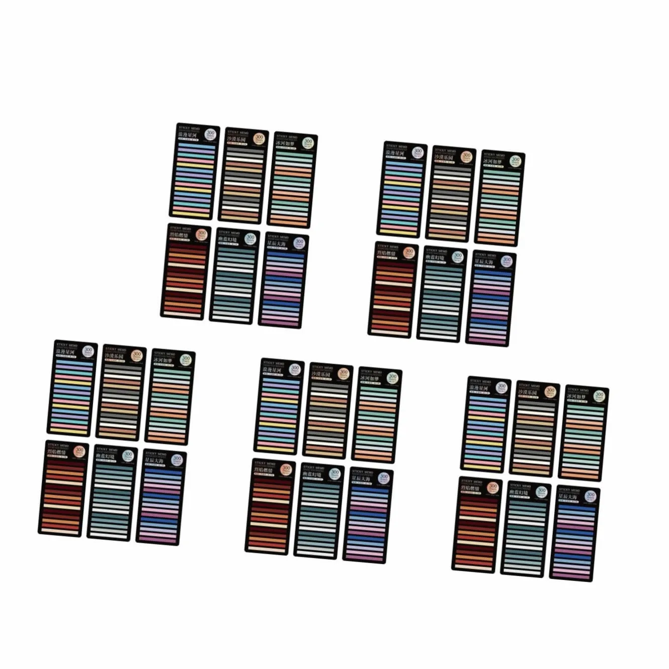 ARTIBETTER 30 Set Segnapagina Autoadesivi Colorati Indicatori Pagina Carta Adesivi Pratici per Studio e Ufficio Casual e Facili Rimuovere e Riutilizzare