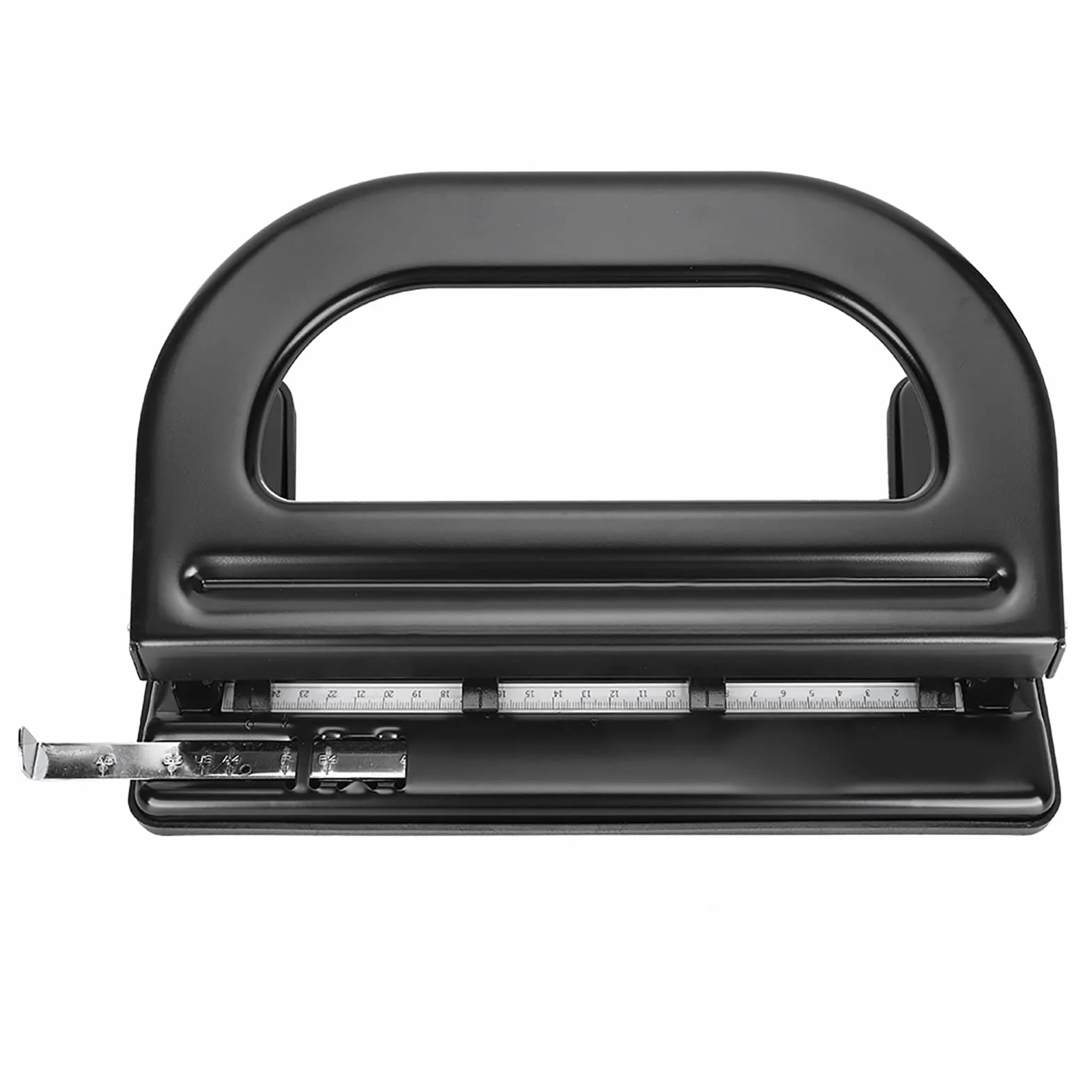 Perforatrice Premium a 4 Fori Perforatrice Manuale Regolabile per Cancelleria per Ufficio, Materiale in Ferro 6 Mm 30 Fogli 0,5 Pollici per Uso Professionale