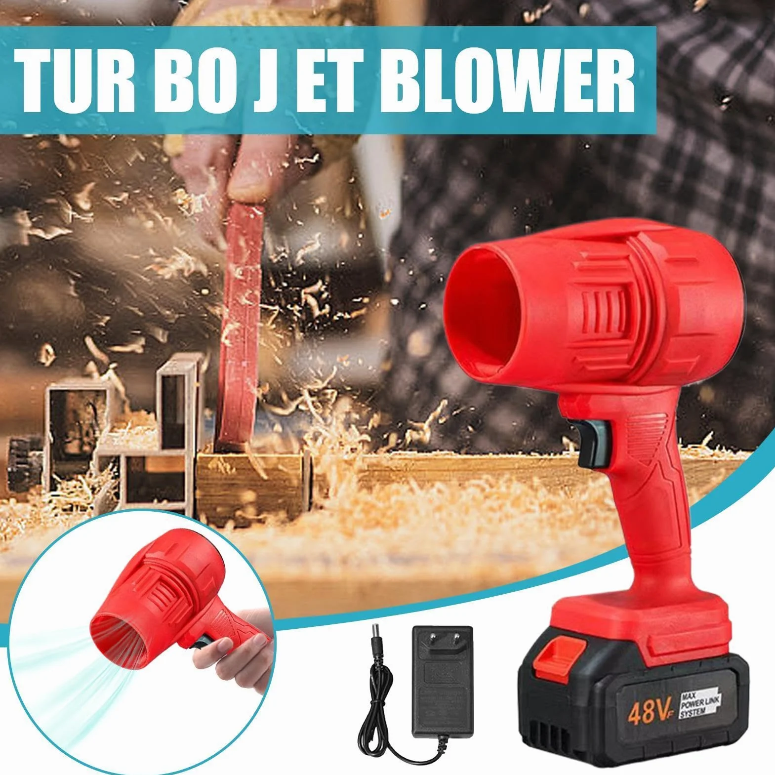 Soffiatore a turbina, senza fili, portatile | Soffiatore ad aria compressa con spruzzatore a secco da 320 km/h, per interni auto ed elettrodomestici