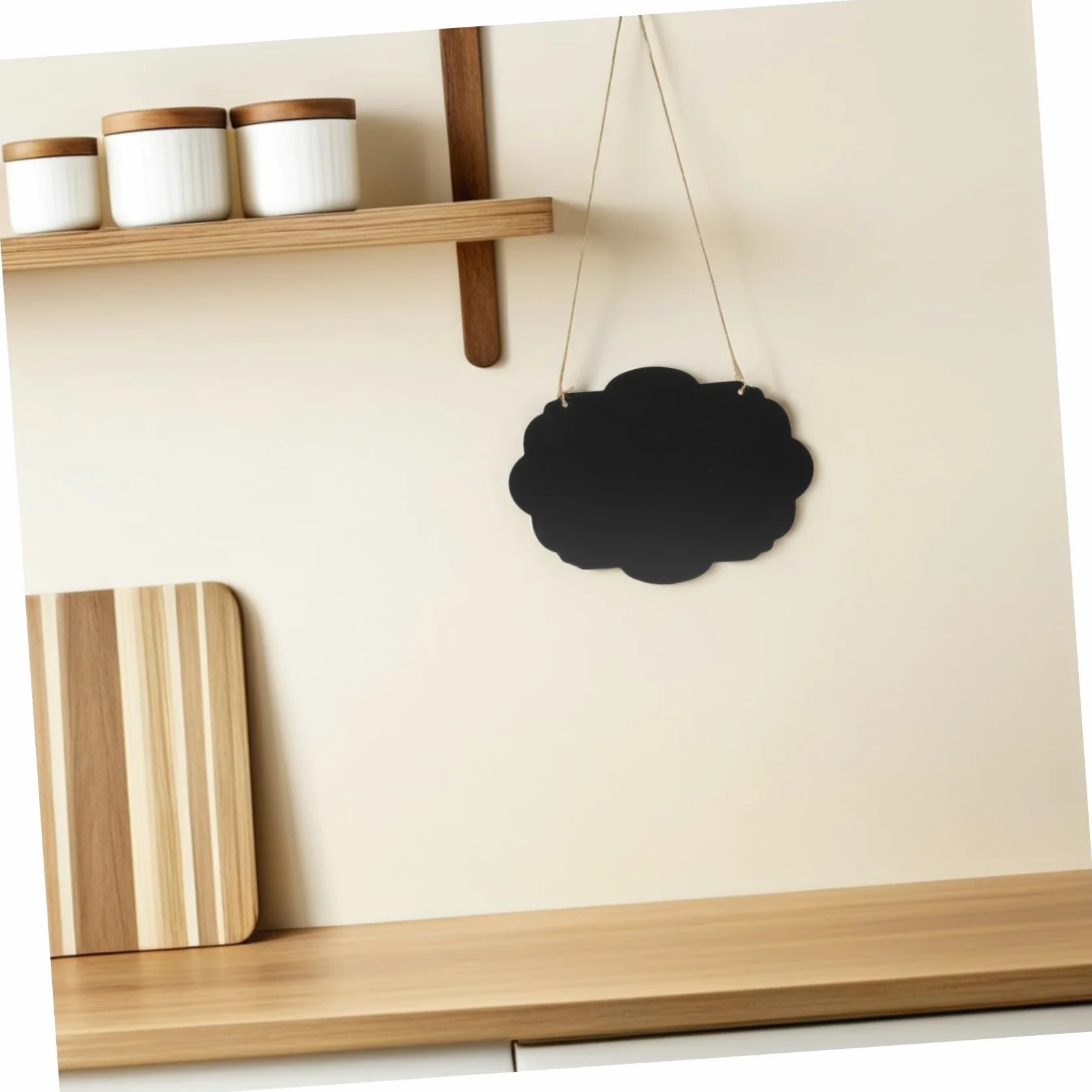 GALPADA 5 pezzi Lavagna da Parete in Legno Doppia Faccia Lavagnetta Appendibile per Messaggi Cancellabili Decorazione Rustica per Casa Cucina Matrimoni e Feste