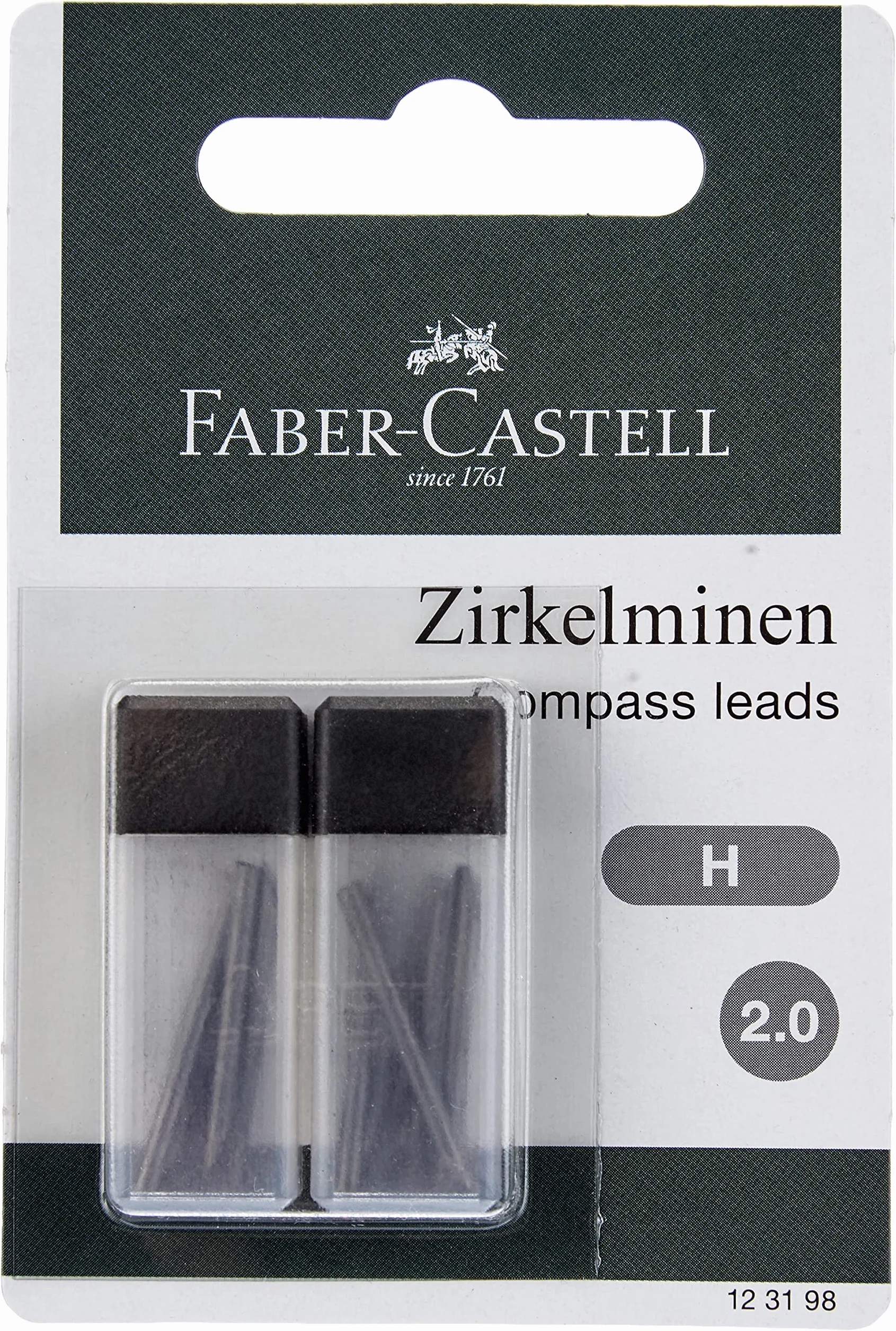 FABER-CASTELL Mine per compasso 2 mm H 12 pezzi